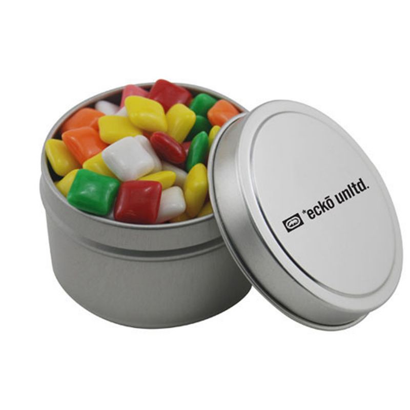 Round Tin with Mini Chicklets 1