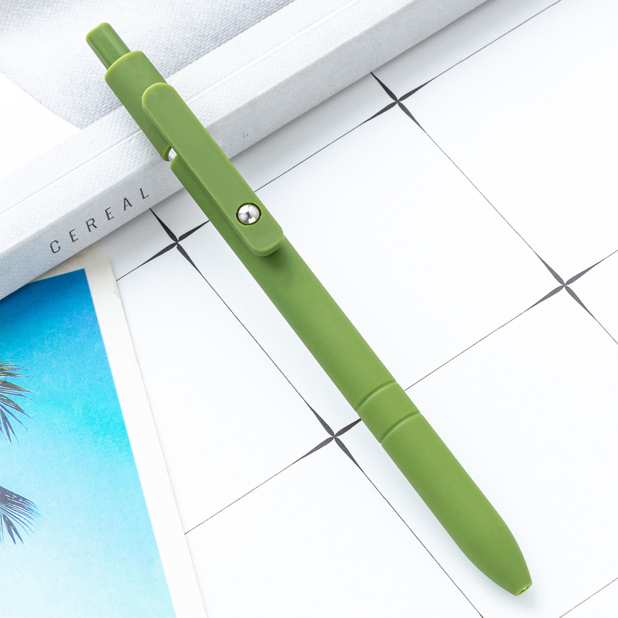 Customizable Morandi Click Pens 3