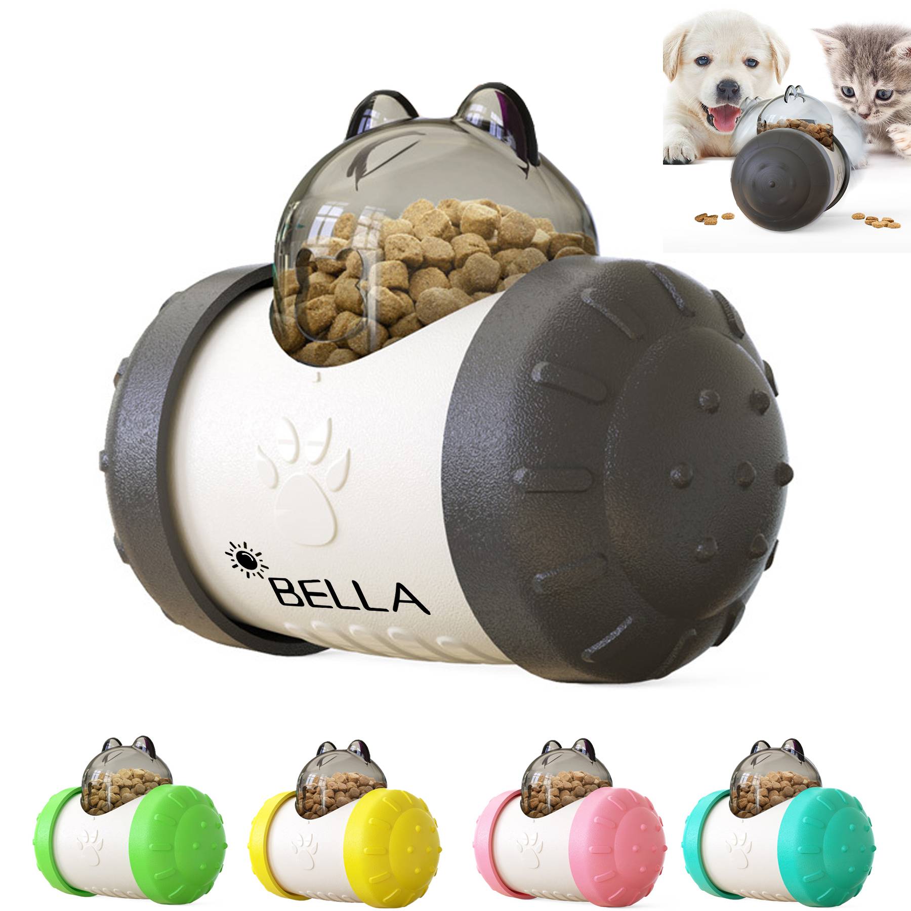 Plastic Food Dispenser Playing Chasing Eating Pet Supplies 1