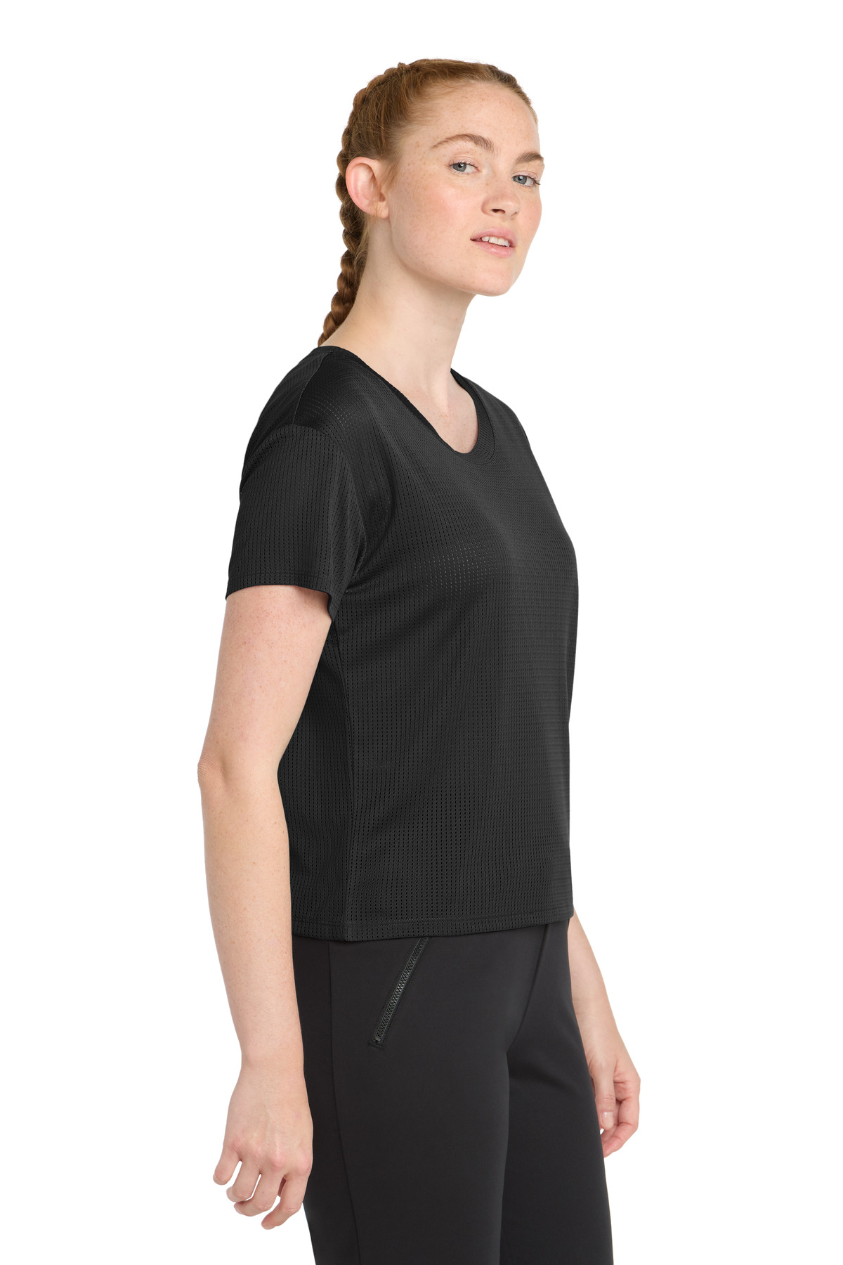 Sport-Tek Women's PosiCharge Draft Crop Tee. LST411 1
