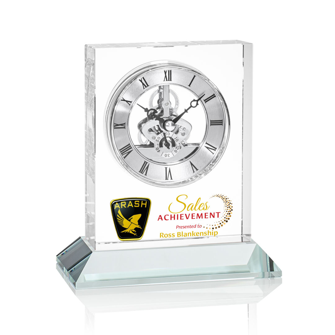 Ashland VividPrint™ Clock on Base - Silver Dial 5