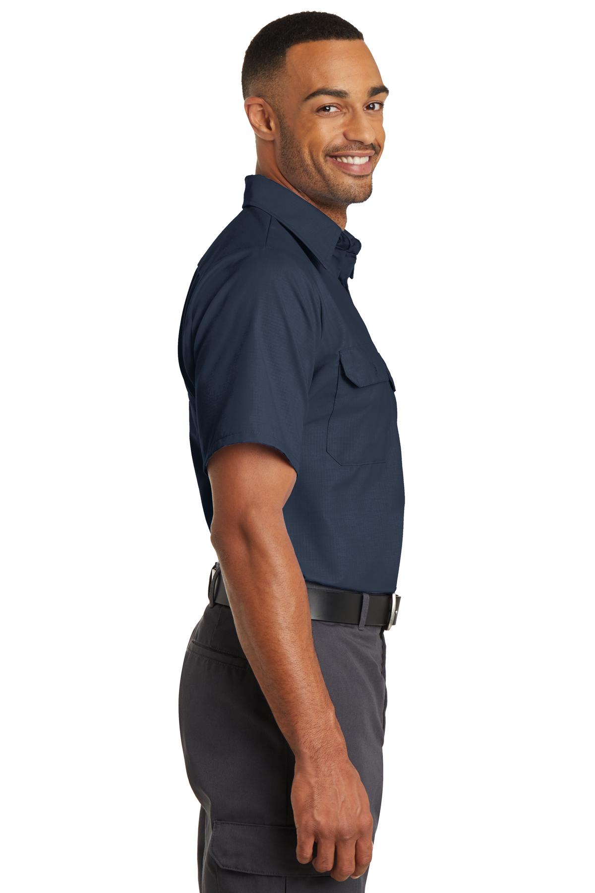 Red Kap Short Sleeve Solid Ripstop Shirt. SY60 26