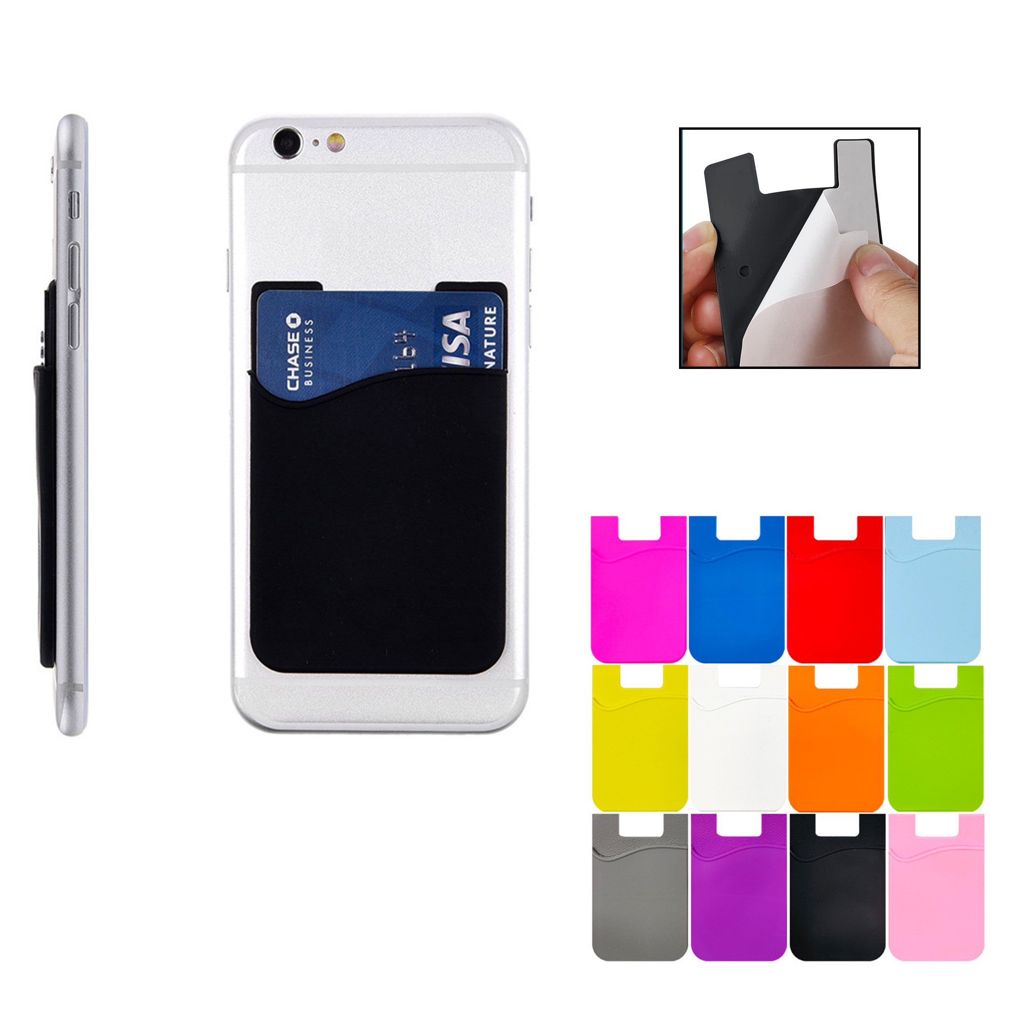 Single-Layer Customizable Silicone Mobile Wallet 2