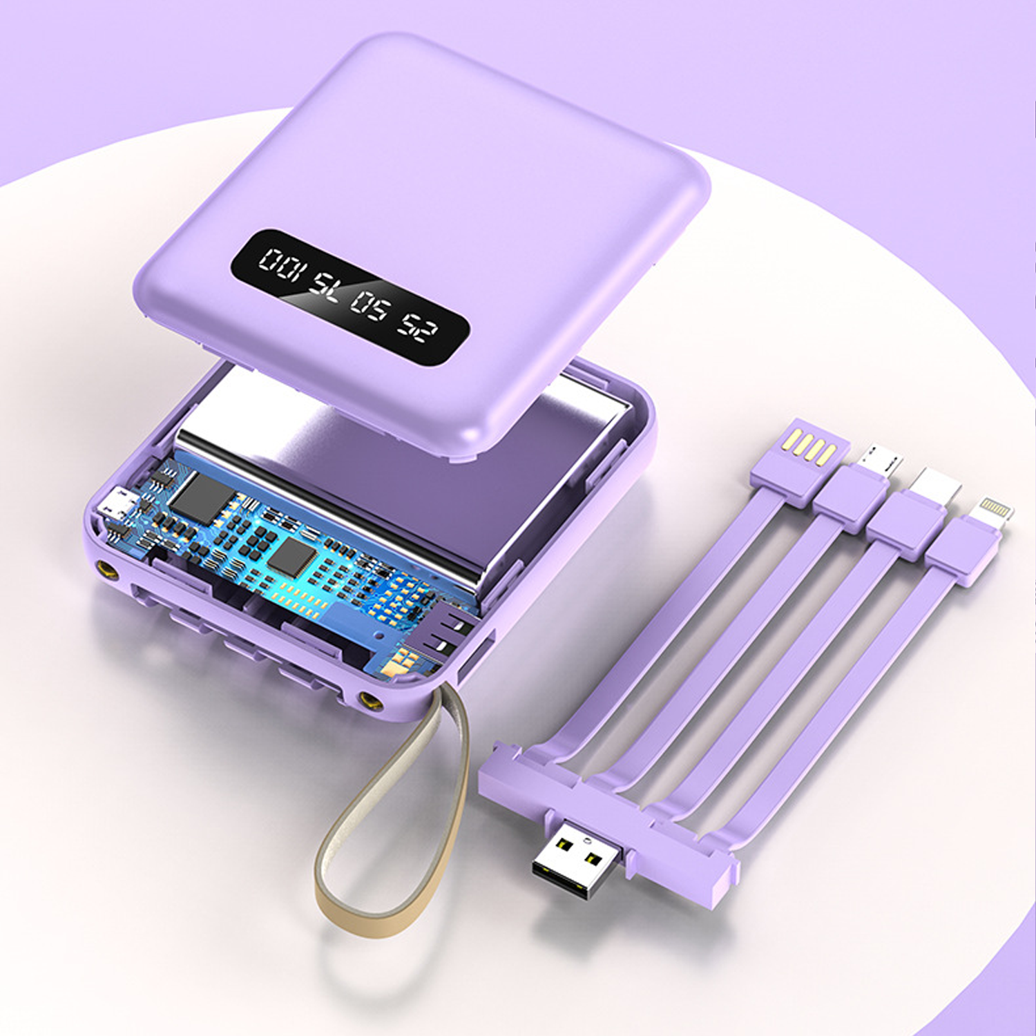 Screen Display Wireless Power Bank 7