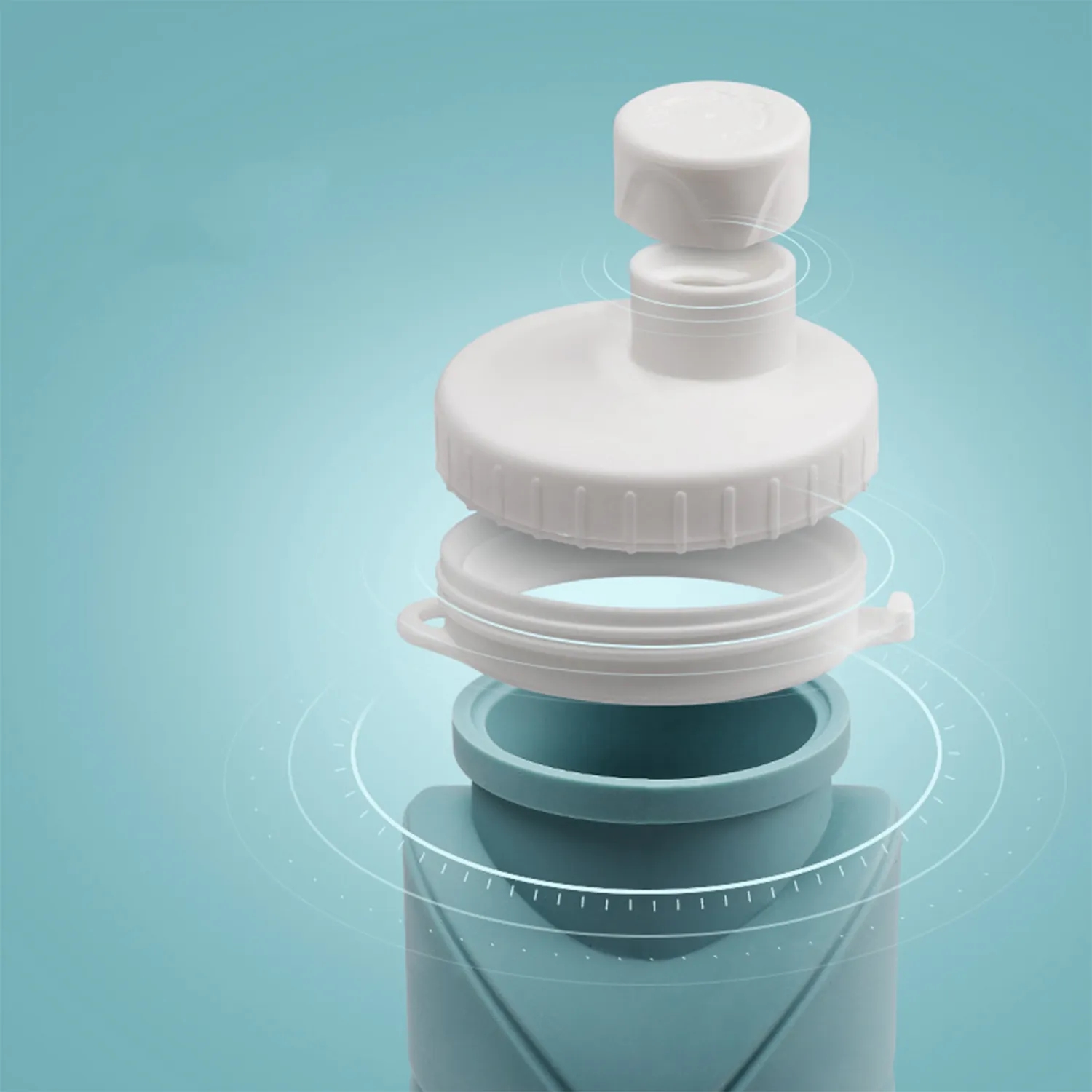 600ML Foldable Silicone Water Cup 13