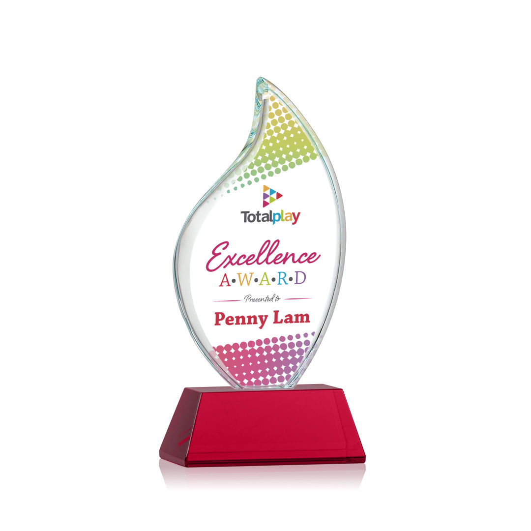 Odessy Flame Vividprint™ Award on Newhaven - Red 4