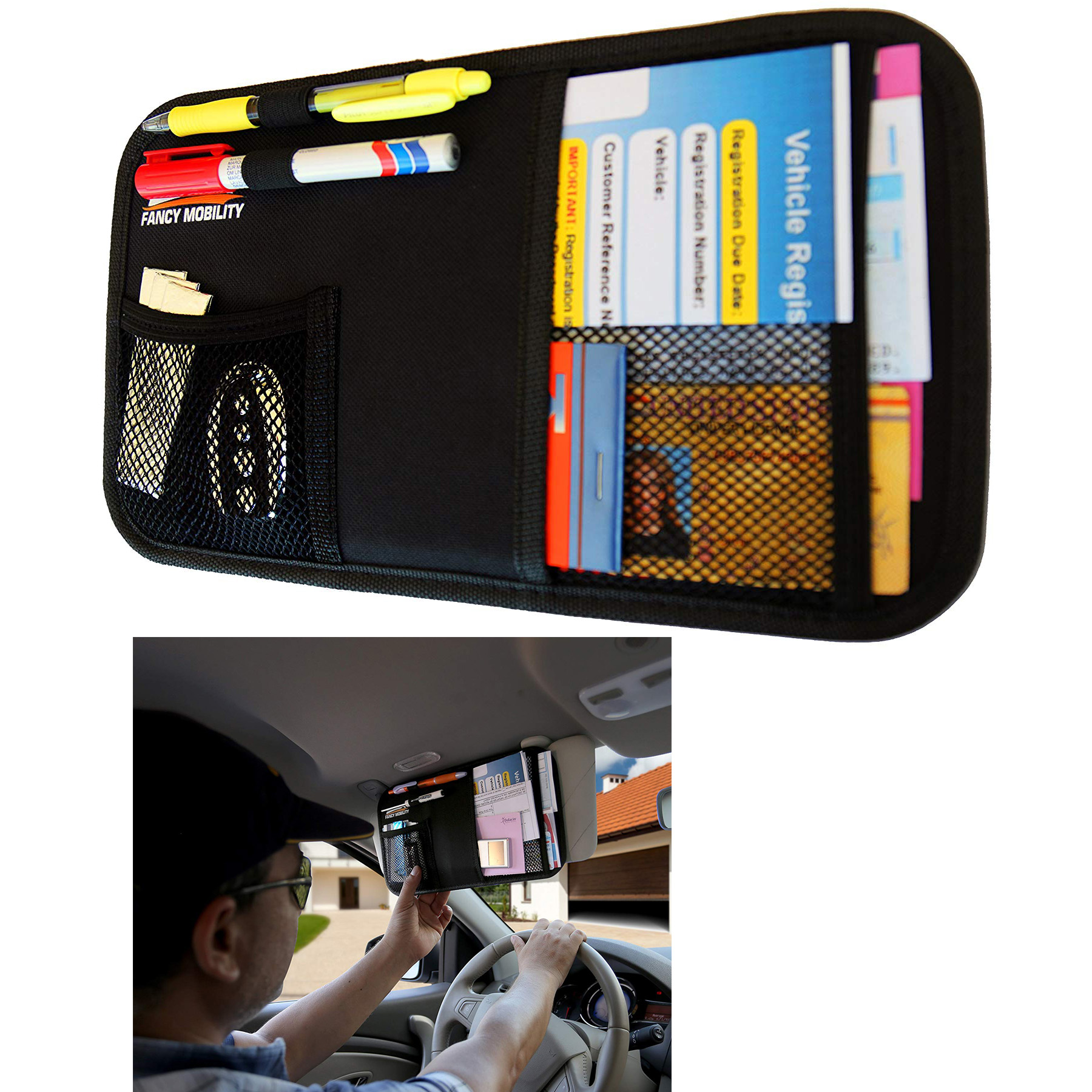 Car Sun Visor Organizer