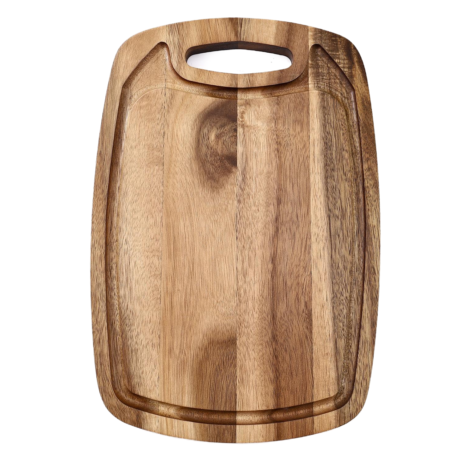 Eco-friendly Natural Acacia Wood Slot Cutting Board 1