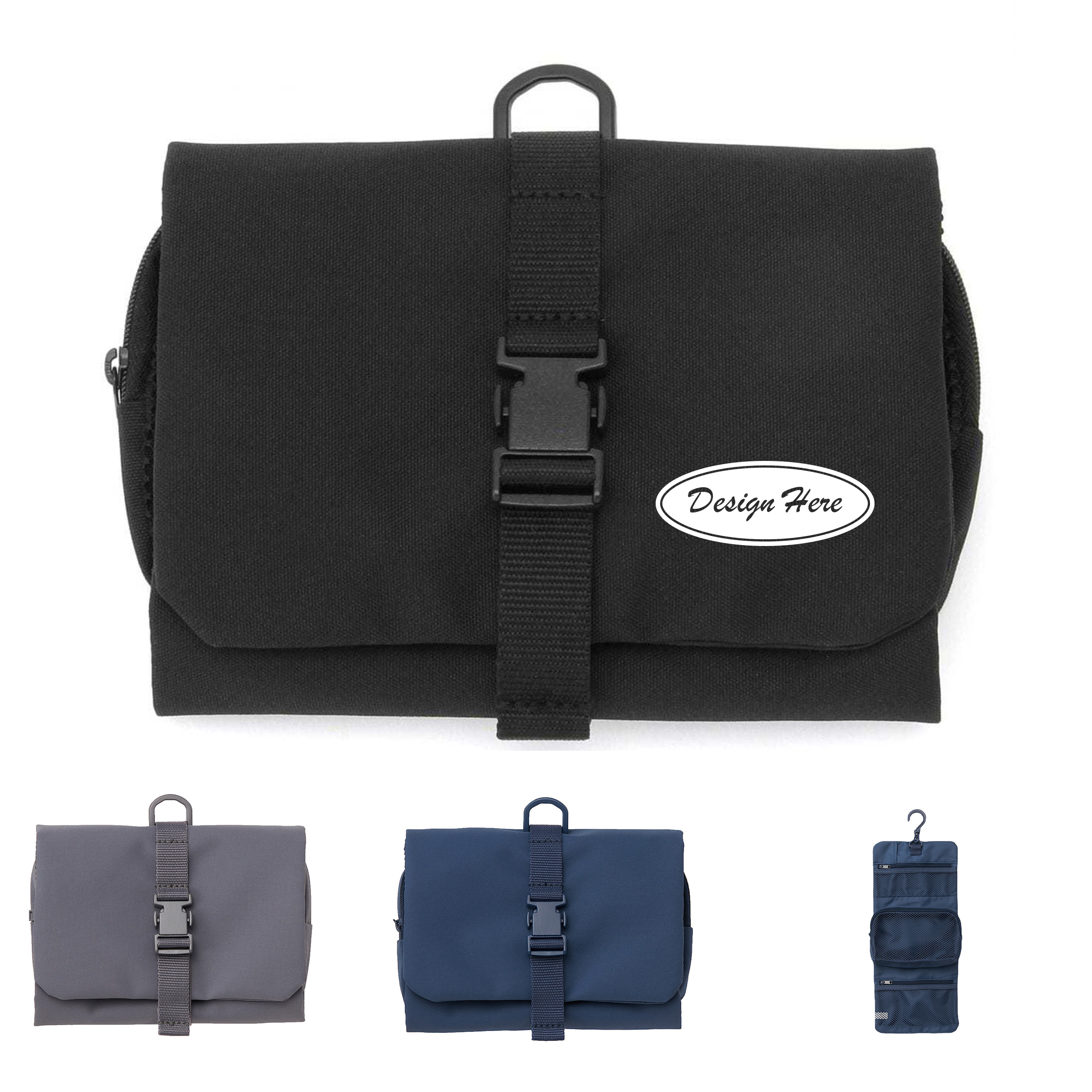 Polyester Toiletry Bag with Mesh Pockets 3