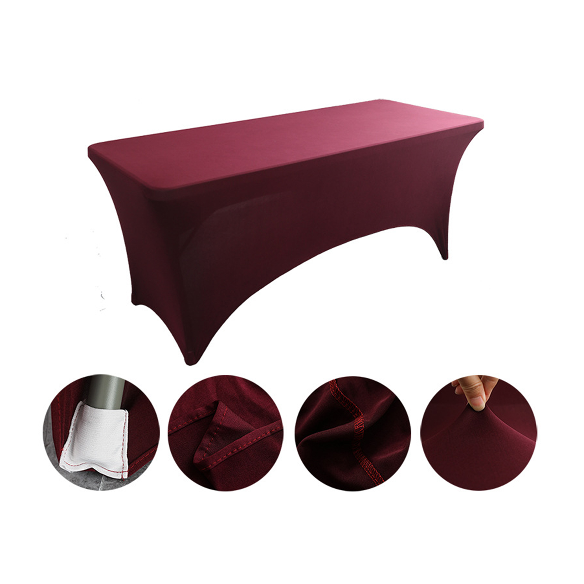 Six Foot Full Color Spandex Fitted Table Cover 18