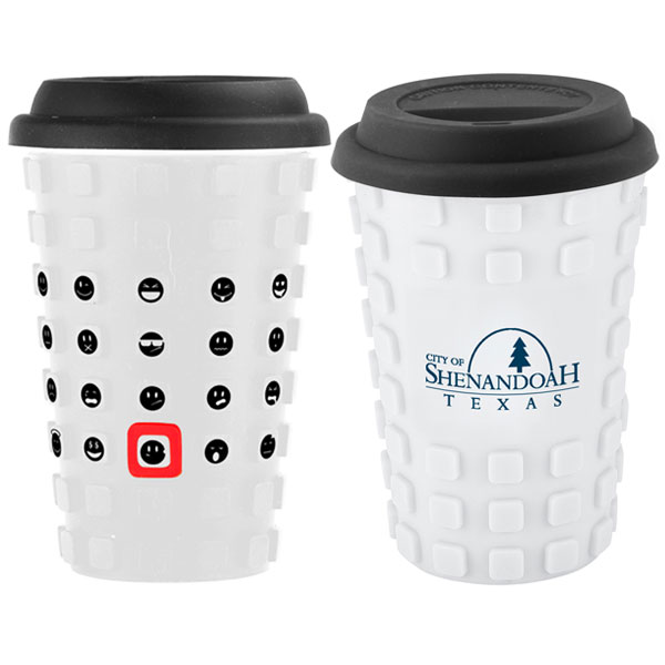14 oz Sili Square with Faces Tumbler 1