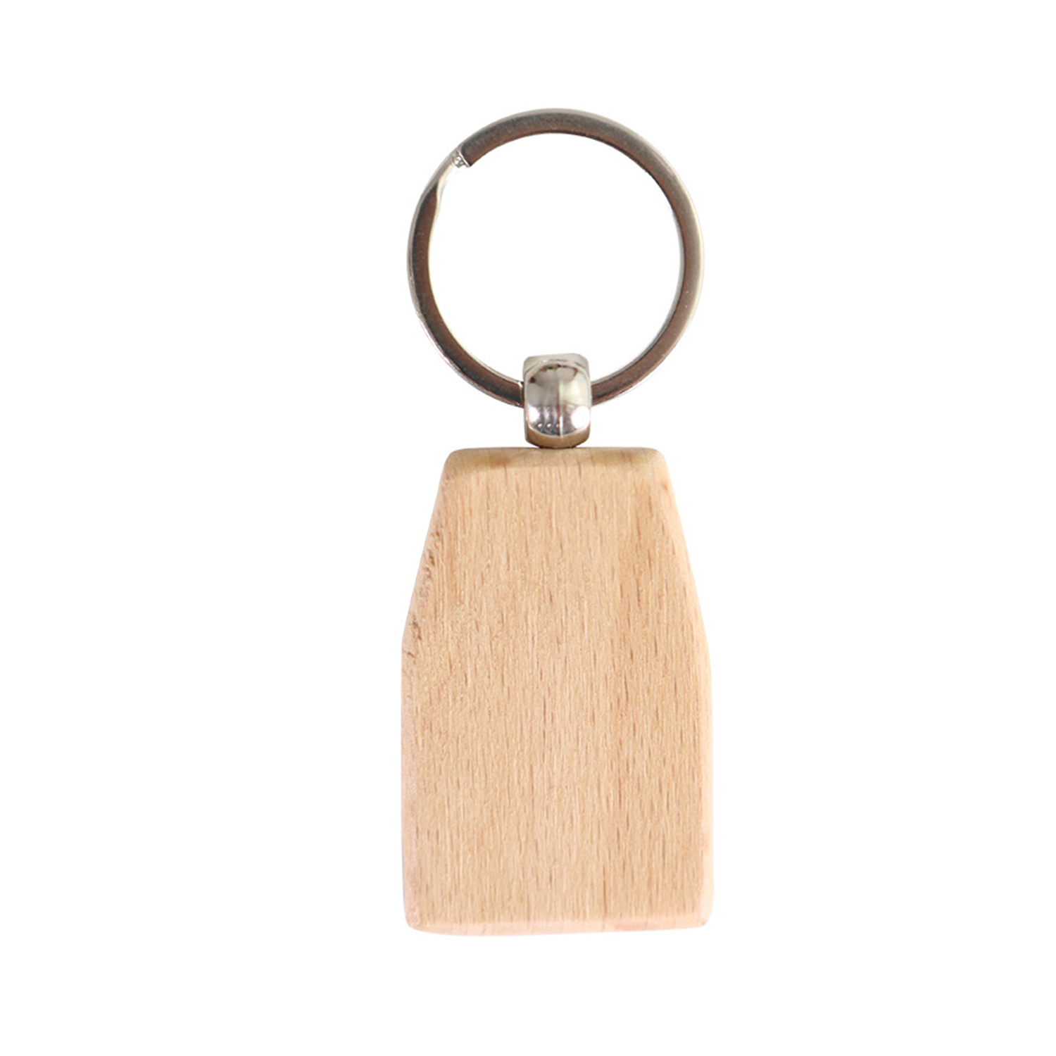 Wooden House Shape Keychain 2
