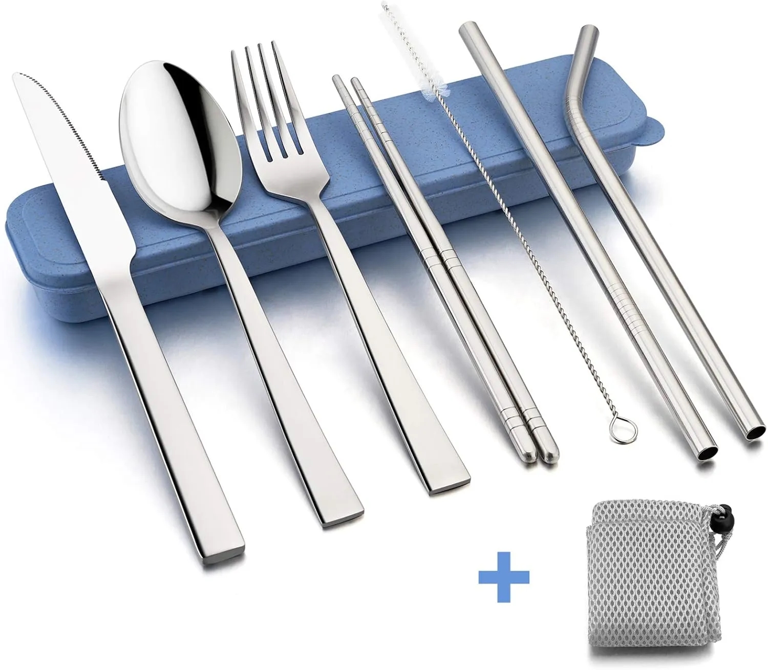 Portable Tableware Travel Utensils with Case 10