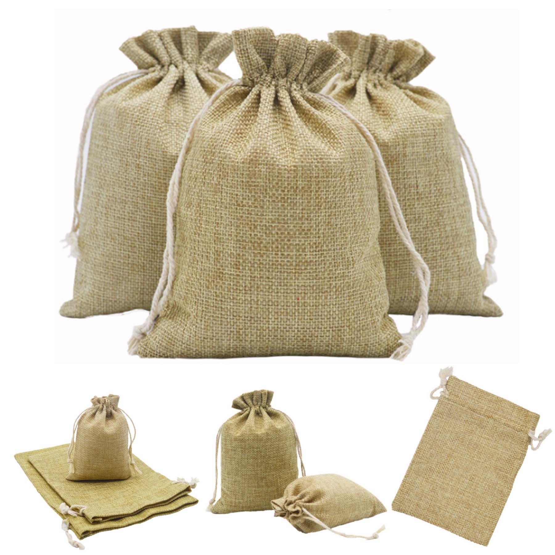 Burlap Bags with Drawstring 1