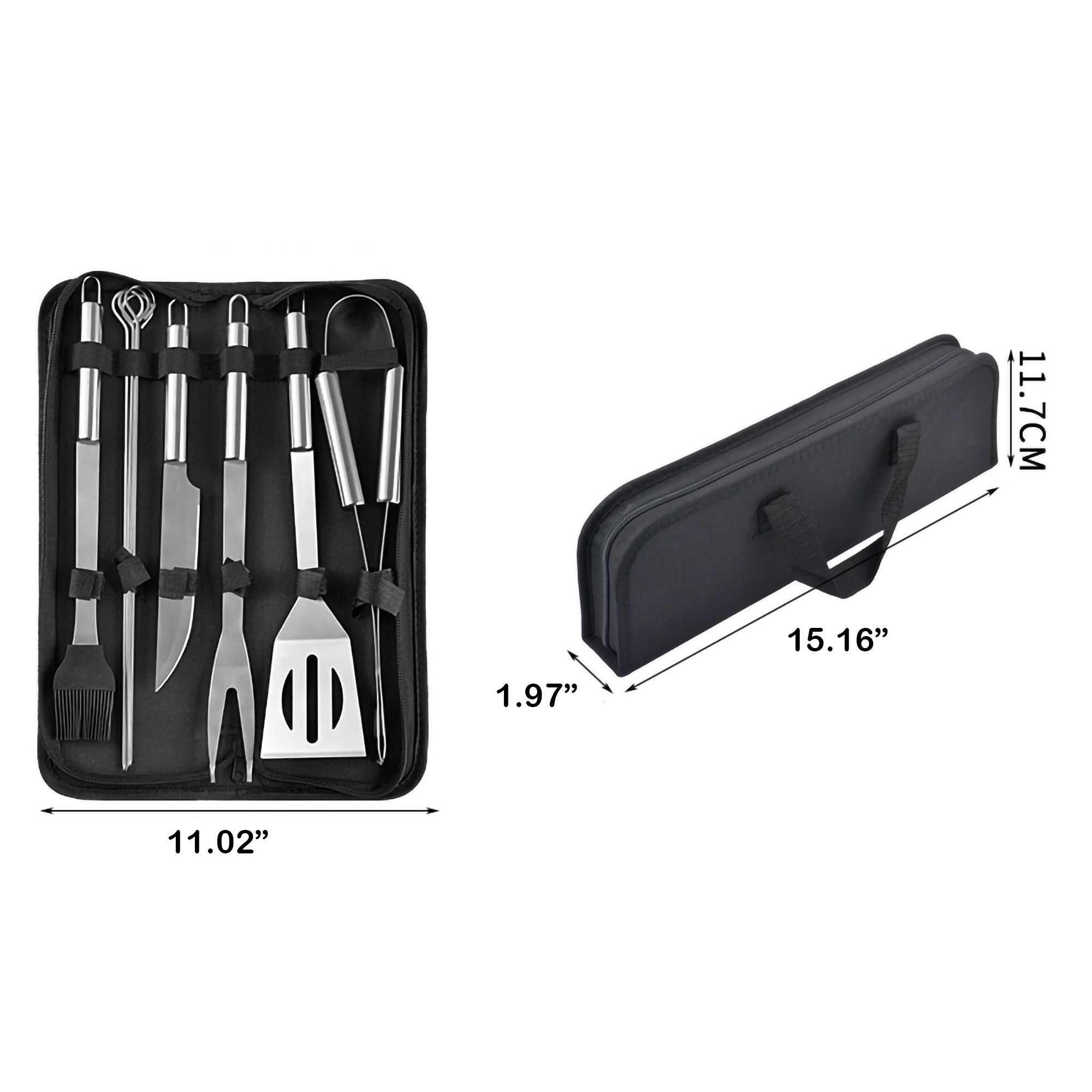 9 Piece BBQ Stainless Steel Grill Accessories Tools Set 3