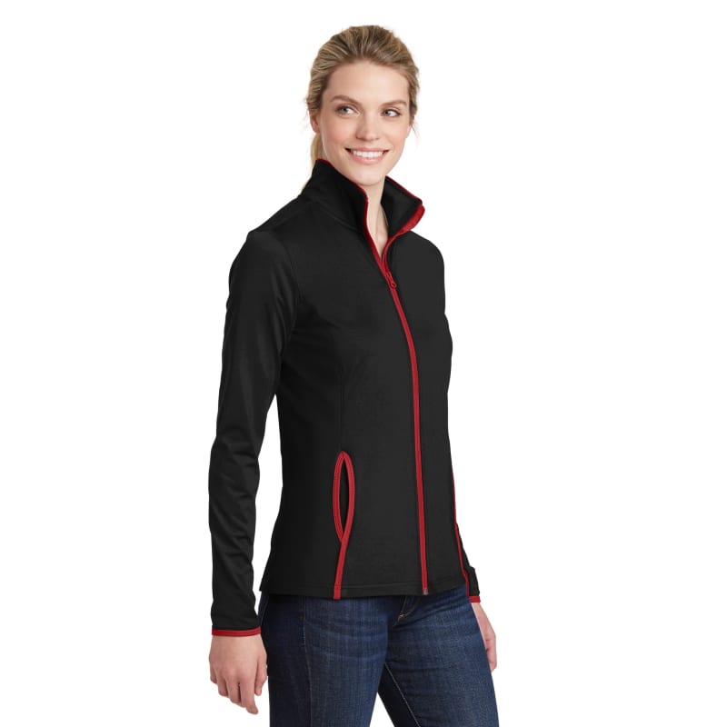 Sport-Tek Women's Sport-Wick Stretch Contrast Full-Zip Jacket. 61