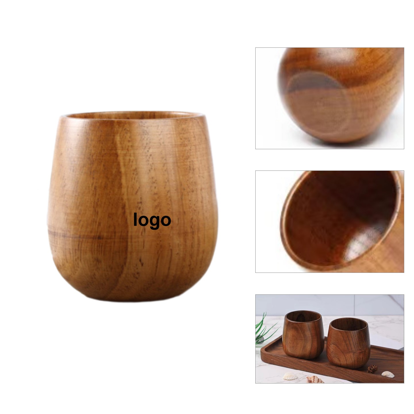 Wood Sake Cup 2