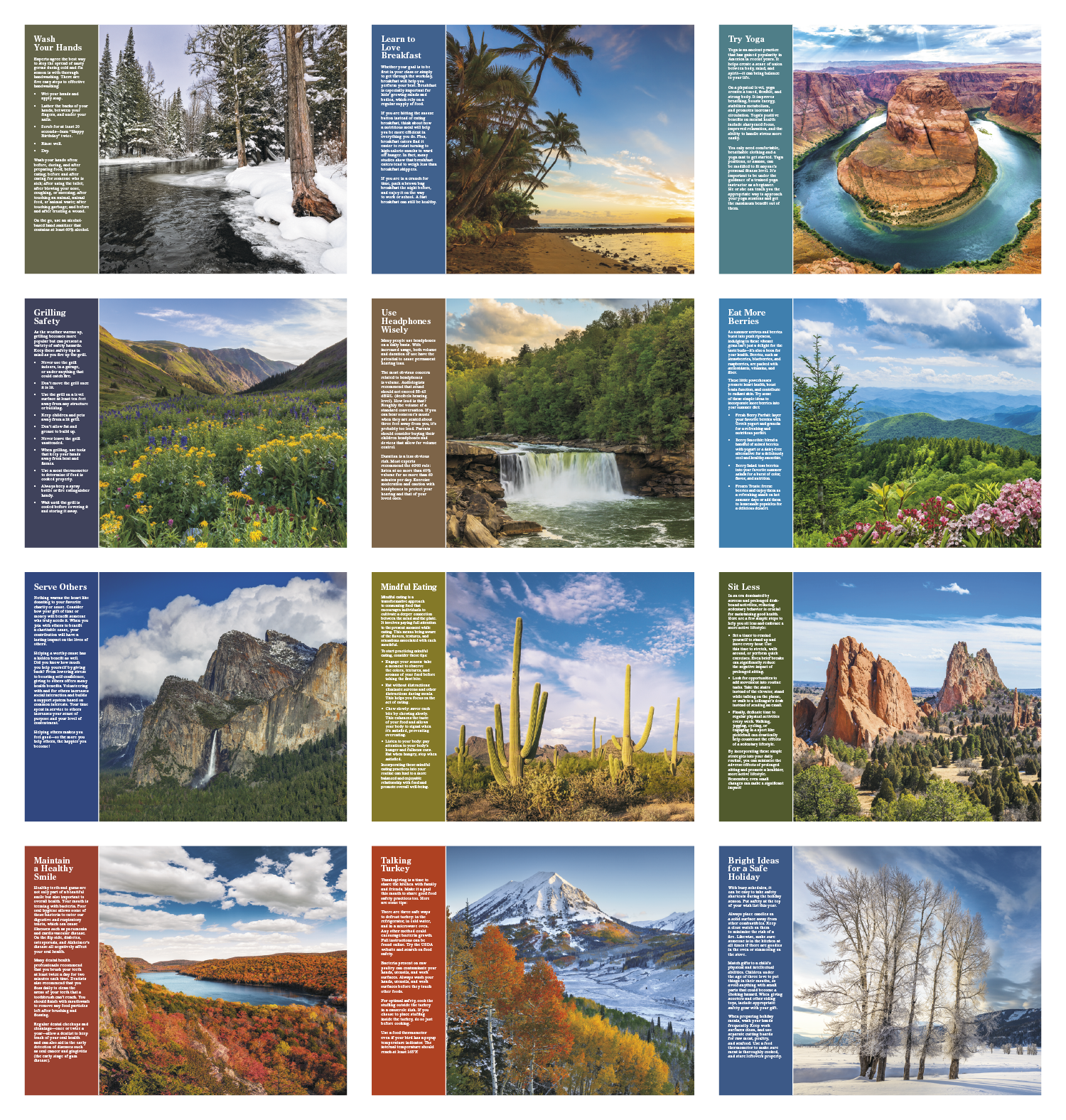 Good Value™ Healthy Living - Stapled Calendar 16
