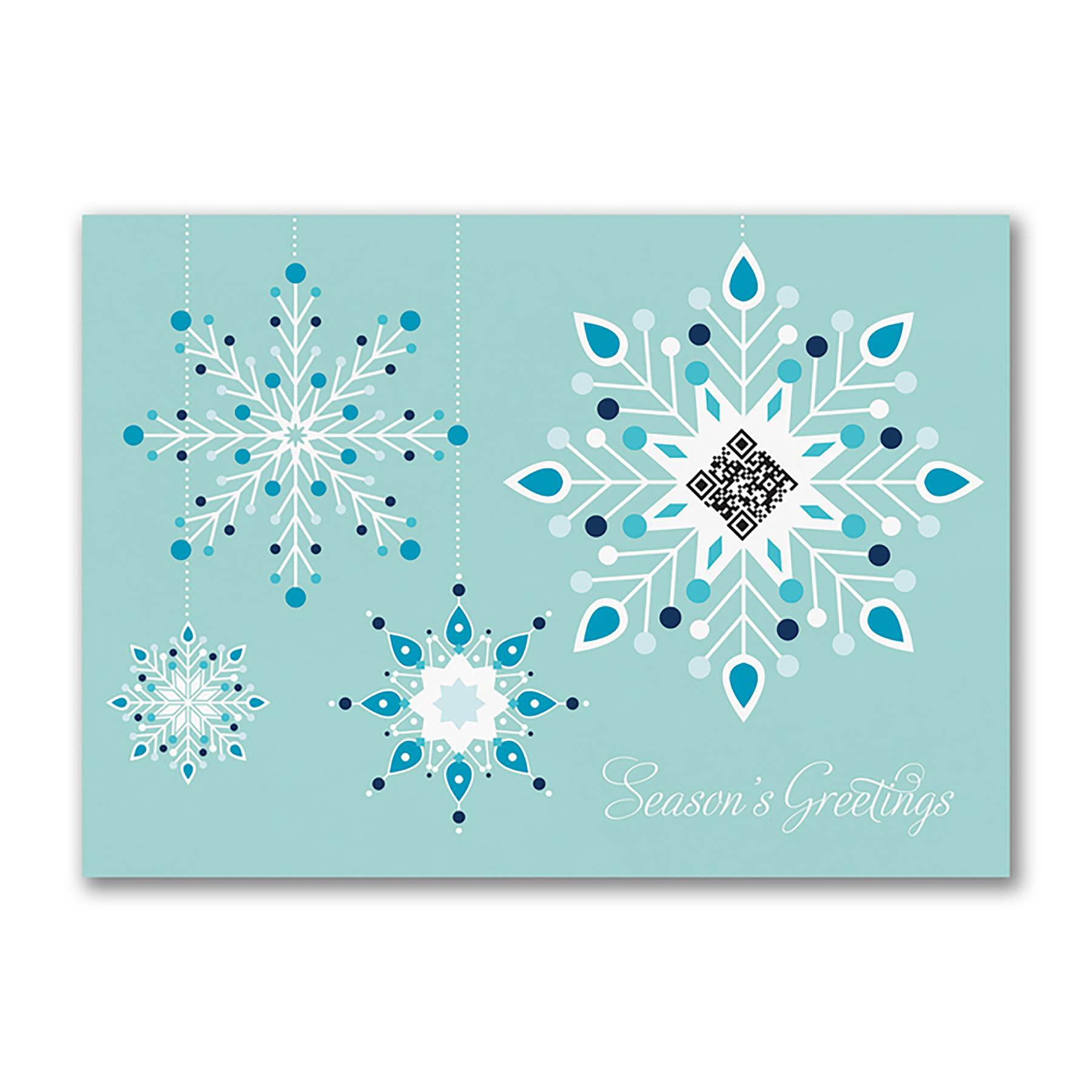 Snowflake QR Code Card 4