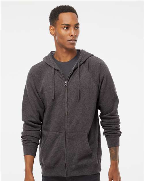 Unisex Special Blend Raglan Full-Zip Hooded Sweatshirt - PRM33SBZ 15