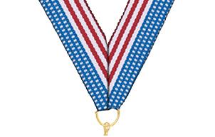 0.875" x 30" American Flag Snap Clip Stock Ribbon 1