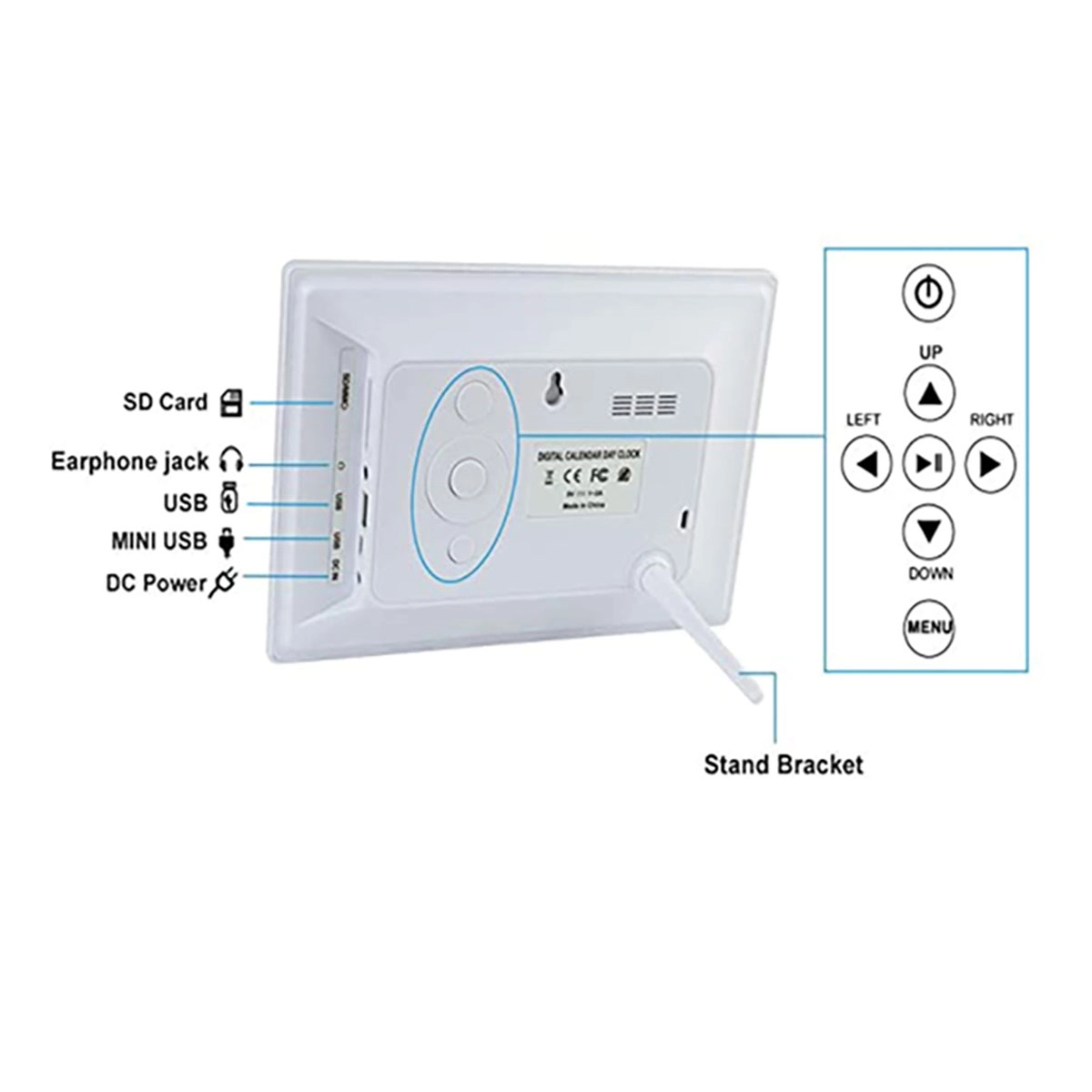 Digital Calendar Alarm And Photo Frame 4