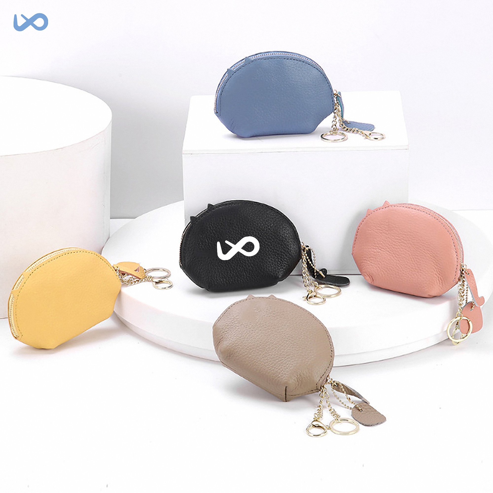 Women's Small Coin Purse with Keychain 2
