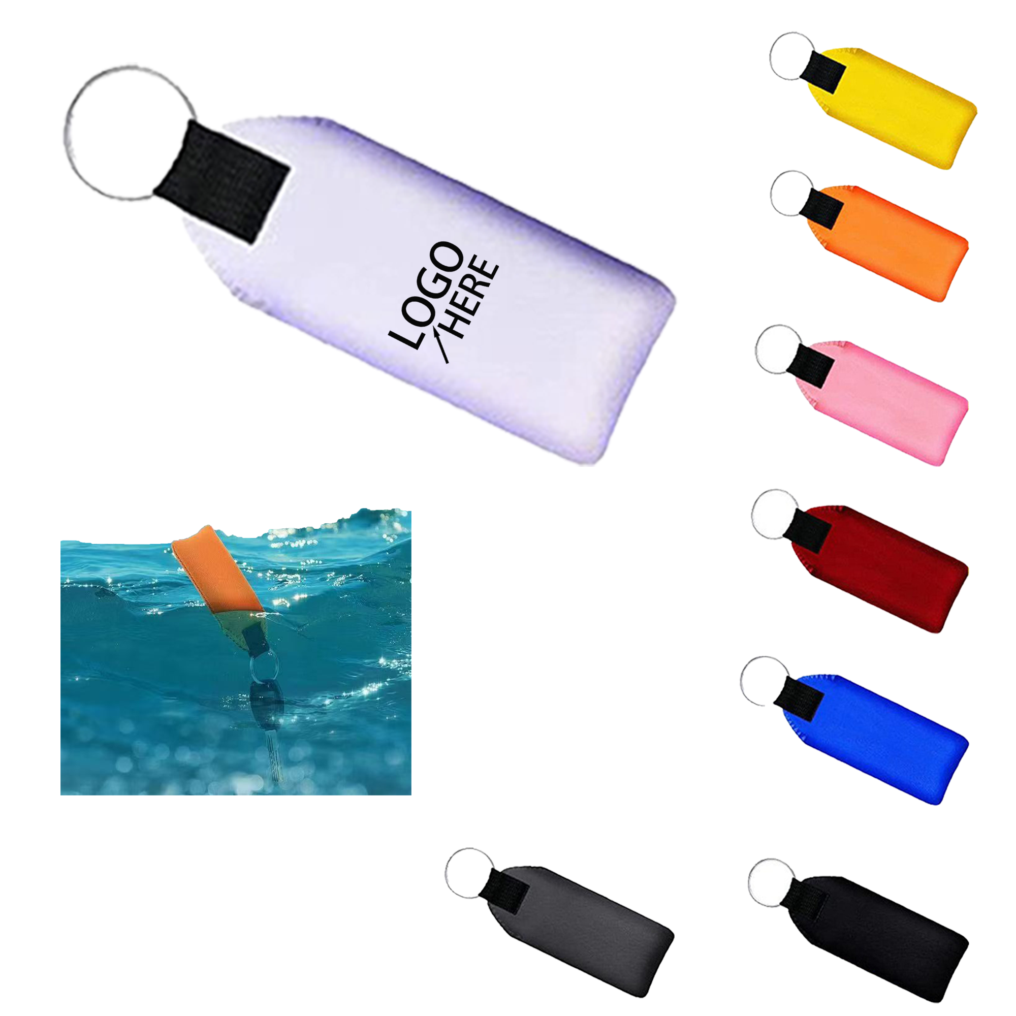 Waterproof Rubber Diving Keyring 1