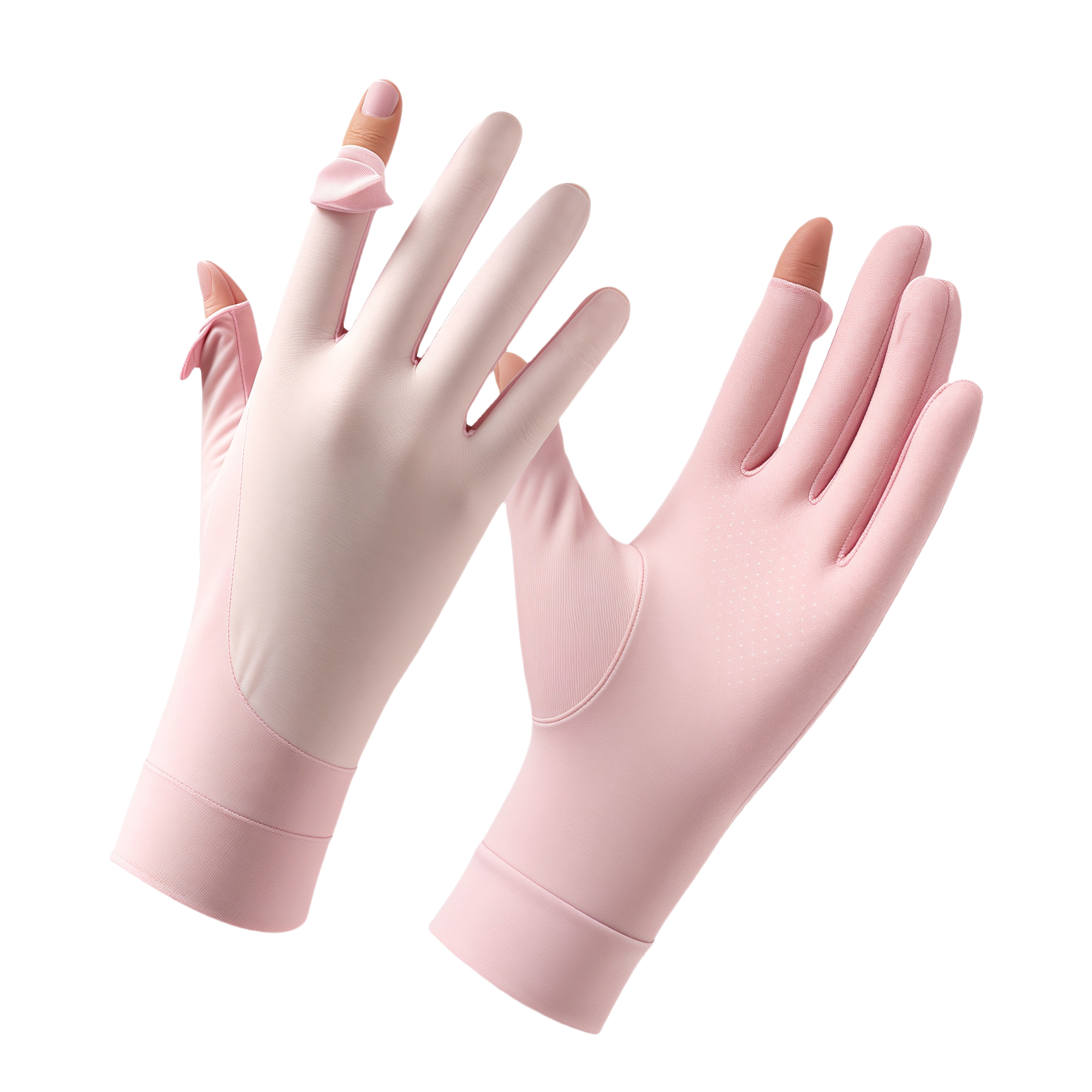 Touchscreen Sun Gloves UV Protection Summer Icy Breathable Short Fashionable Anti-Slip Elastic 3