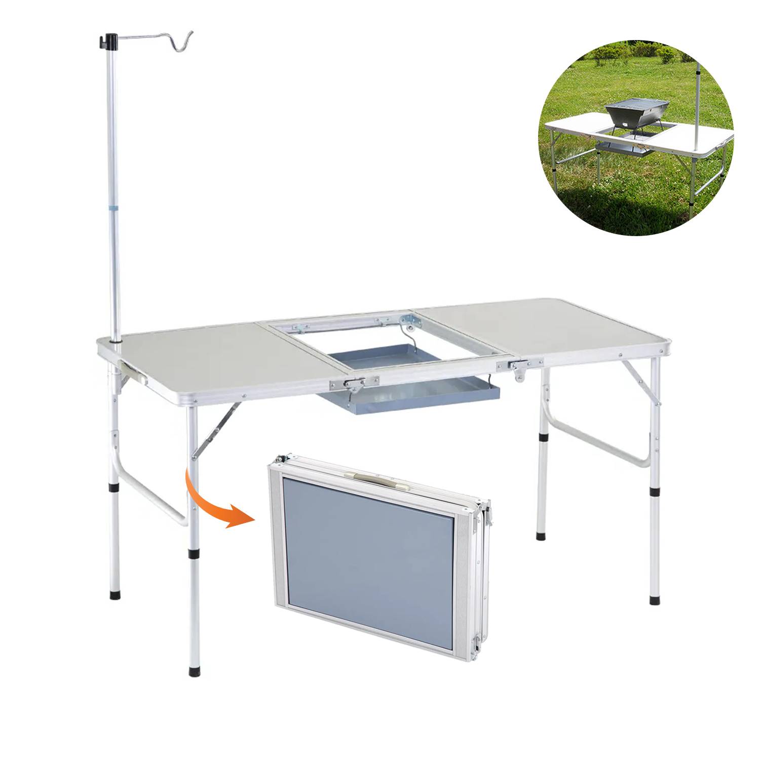 Foldable BBQ Table 1