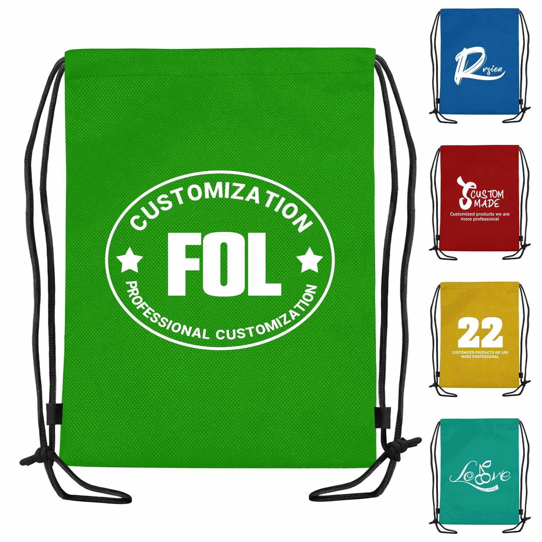Non-woven Backpack Bag With Drawstring 2