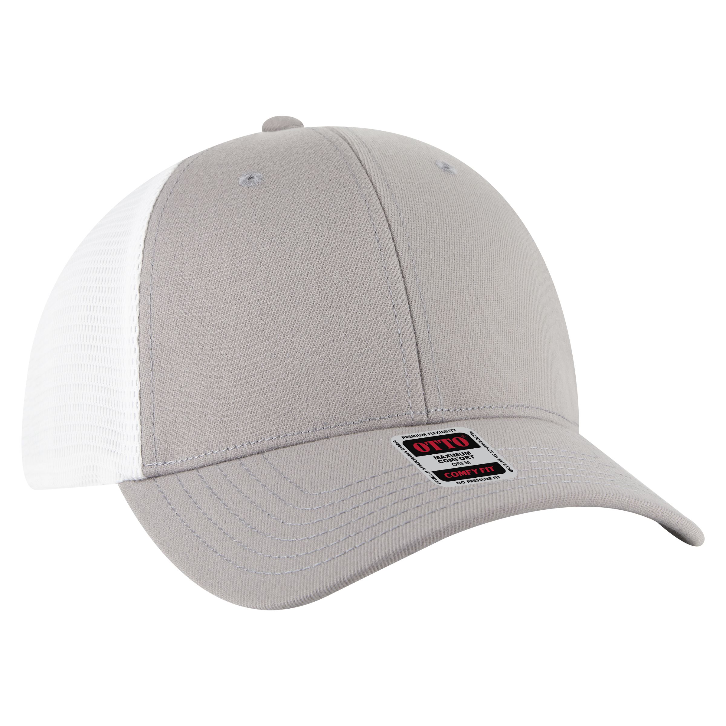 OTTO CAP® OTTO FLEX® Fitted 6 Panel Low Profile Mesh Back Trucker Hat 7