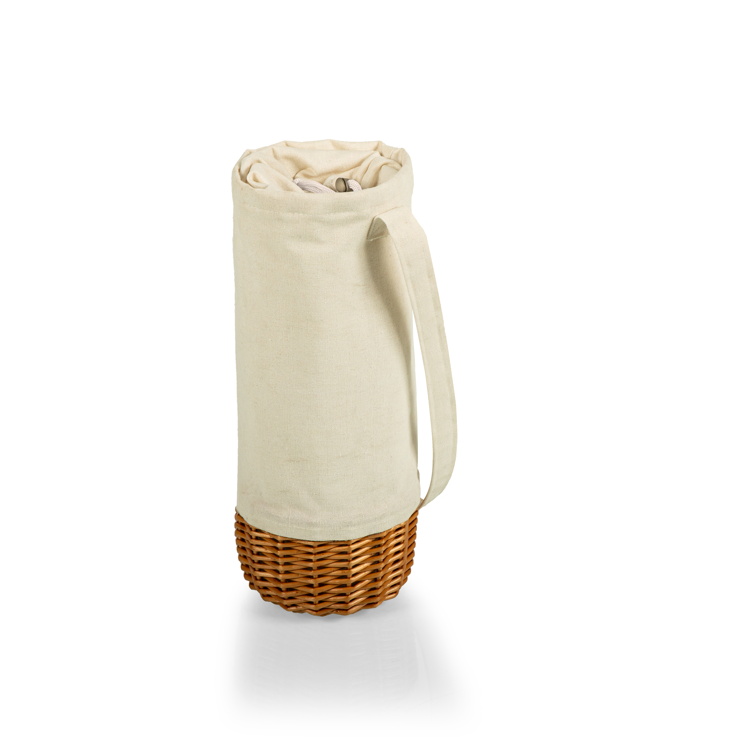Malbec Insulated Canvas and Willow Wine Bottle Basket 7
