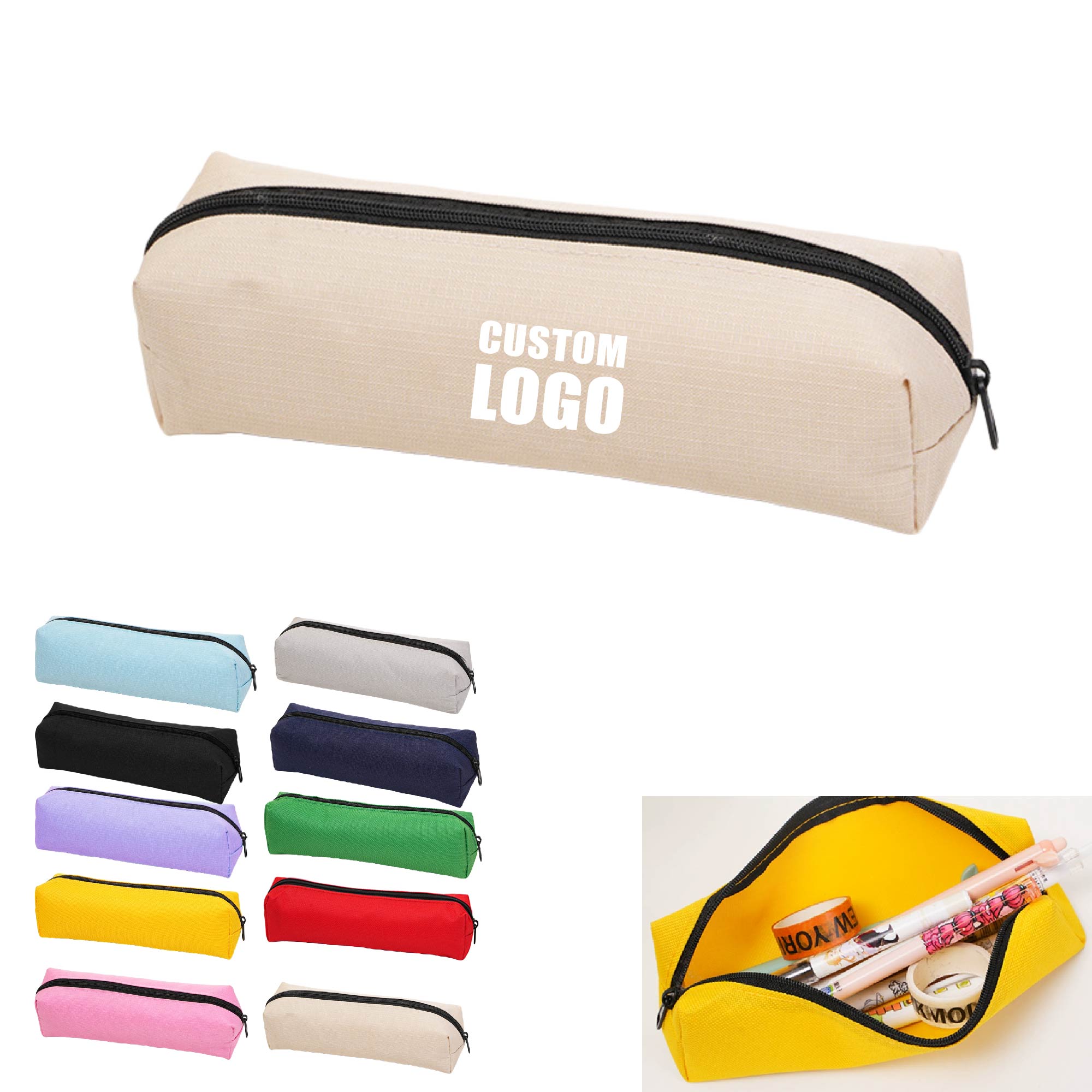 MOQ 10 pcs Kids School Pencil Pouch 3