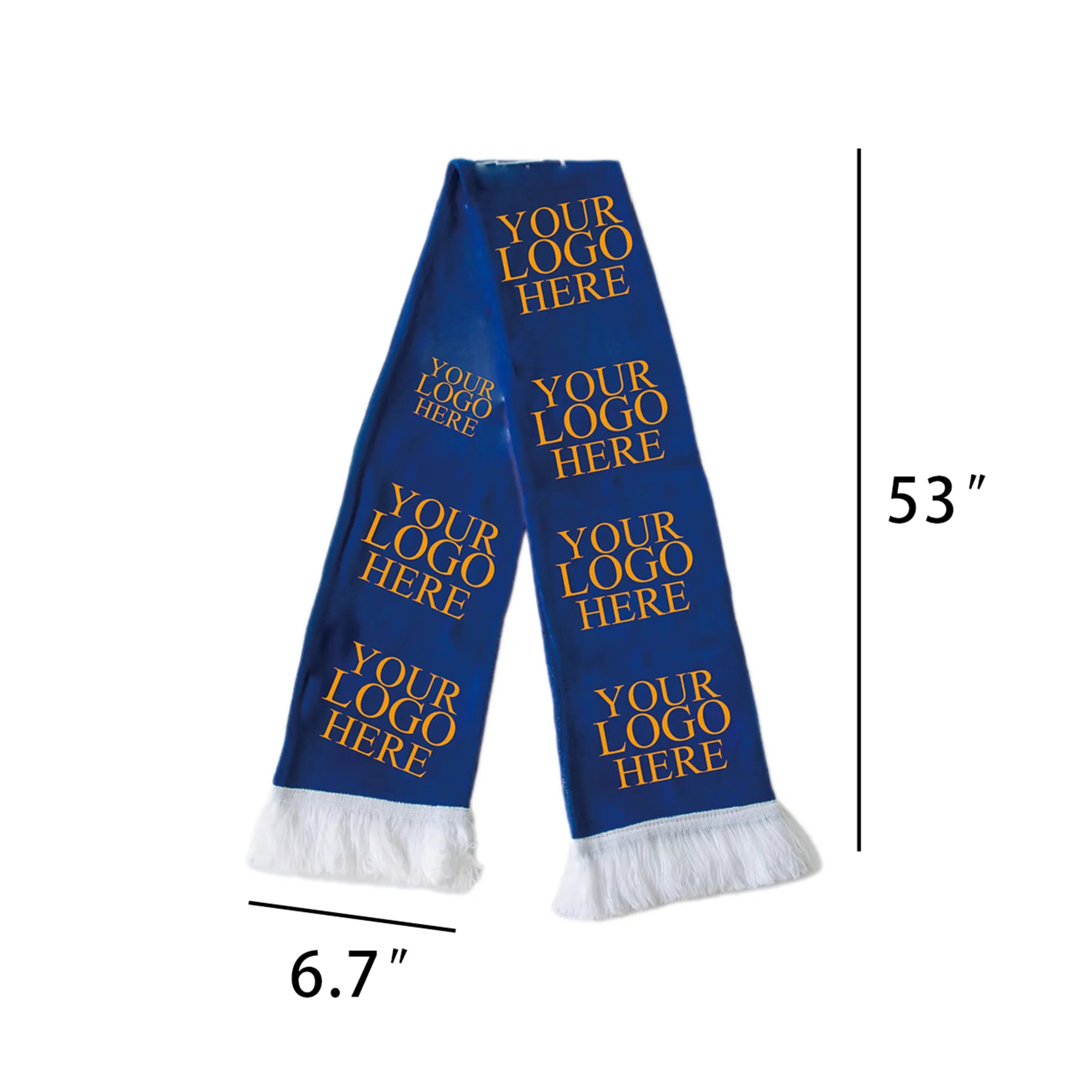 Personalized Knit Scarf w/Fringe 3