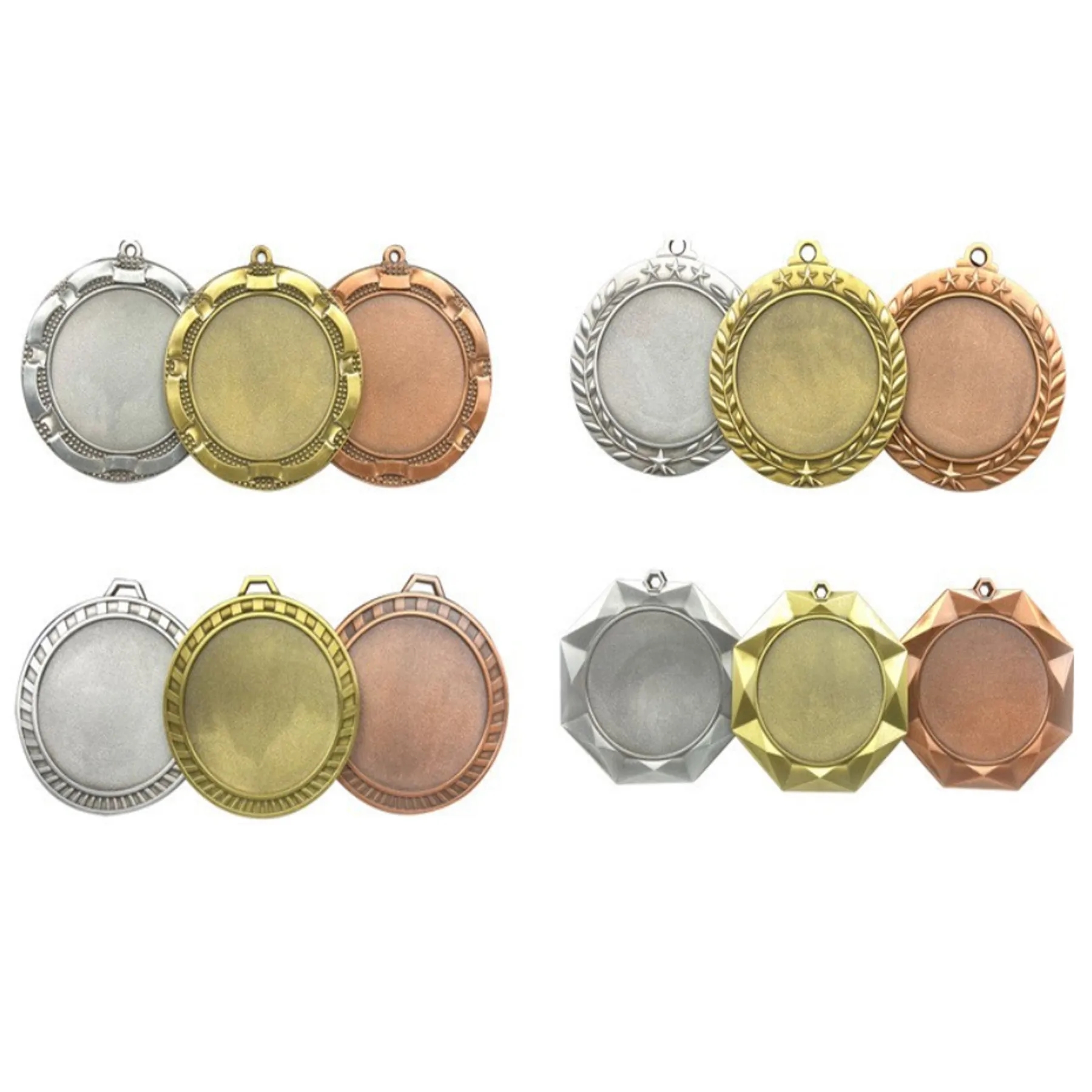 Metal Wheat Border Honor Medal 4