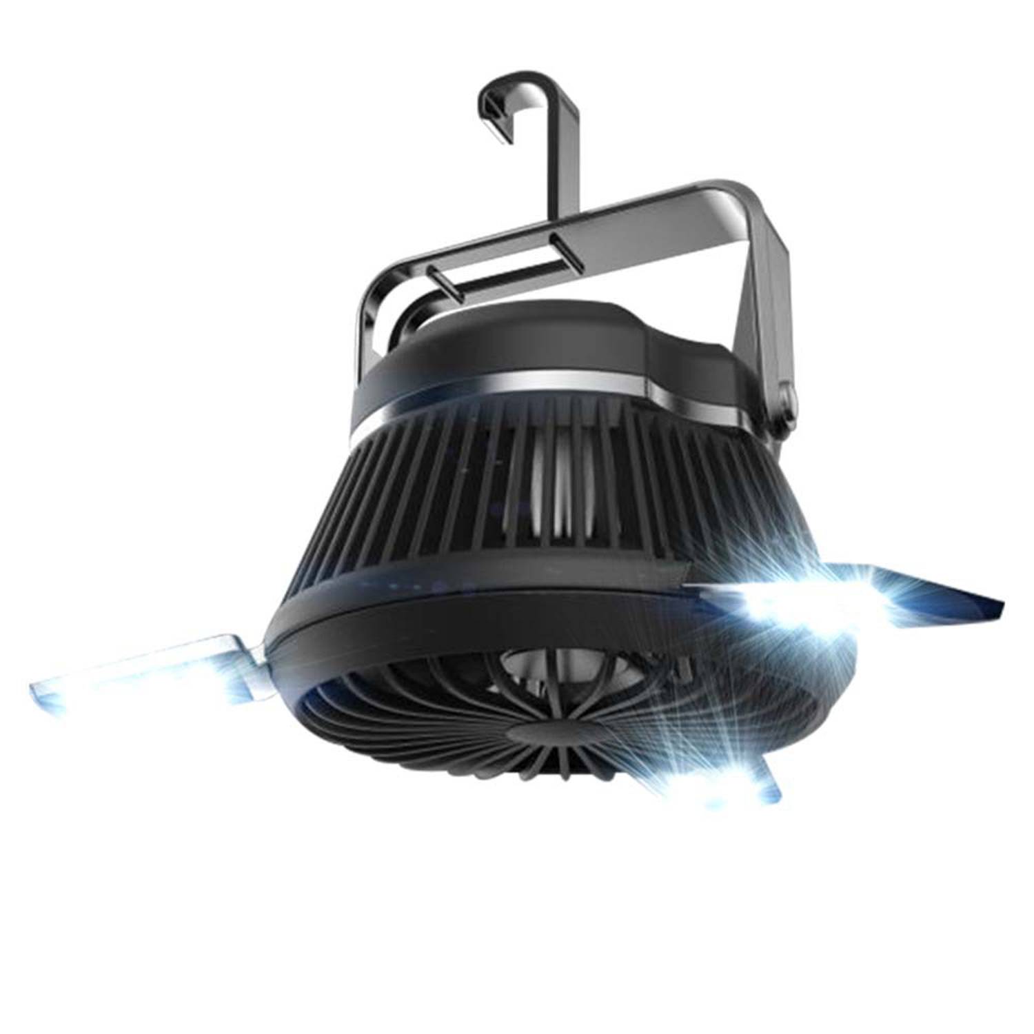 Rechargeable Camping Fan w/ Led Light 5