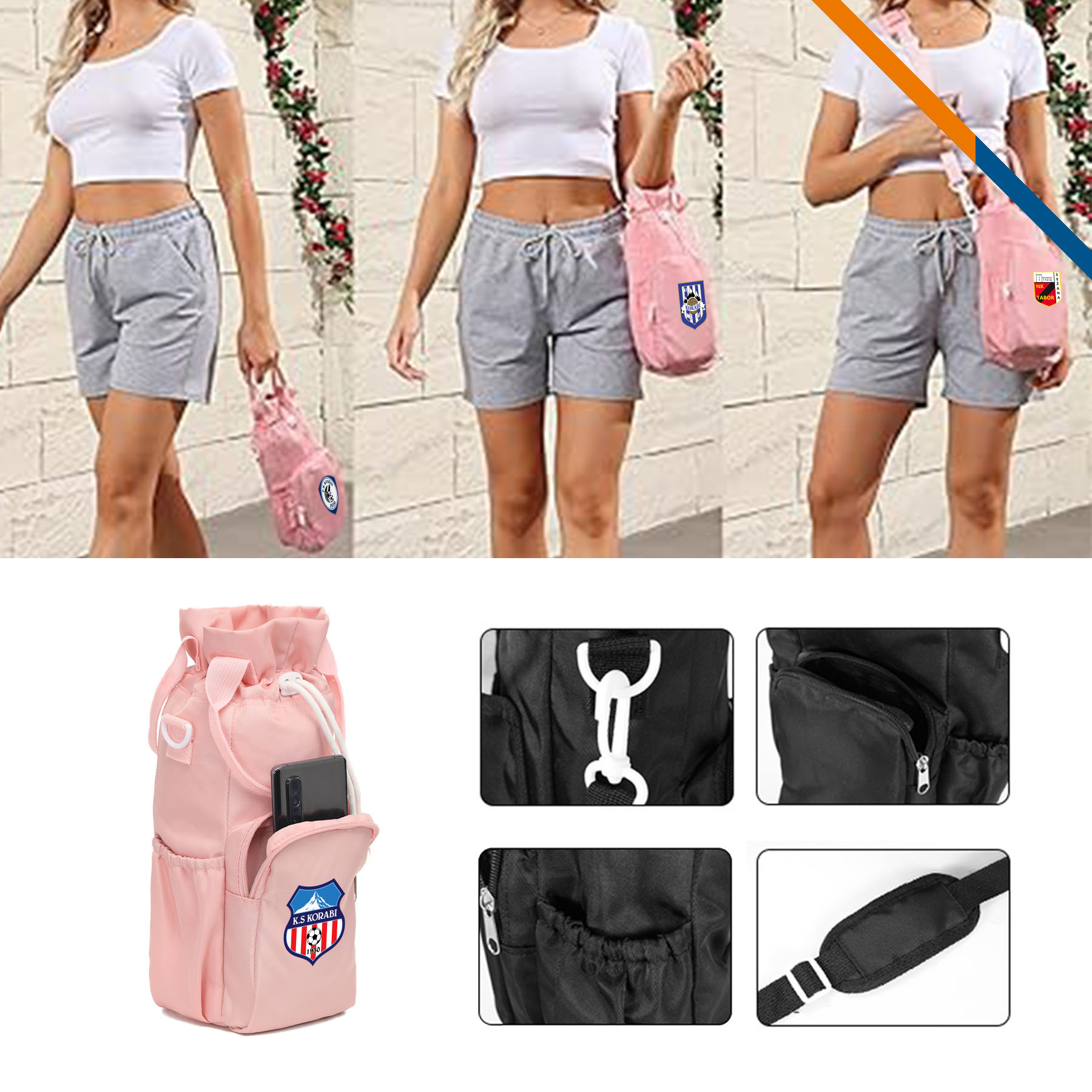 ClipHeat Insulated Water Bottle Drawstring Pouch 8