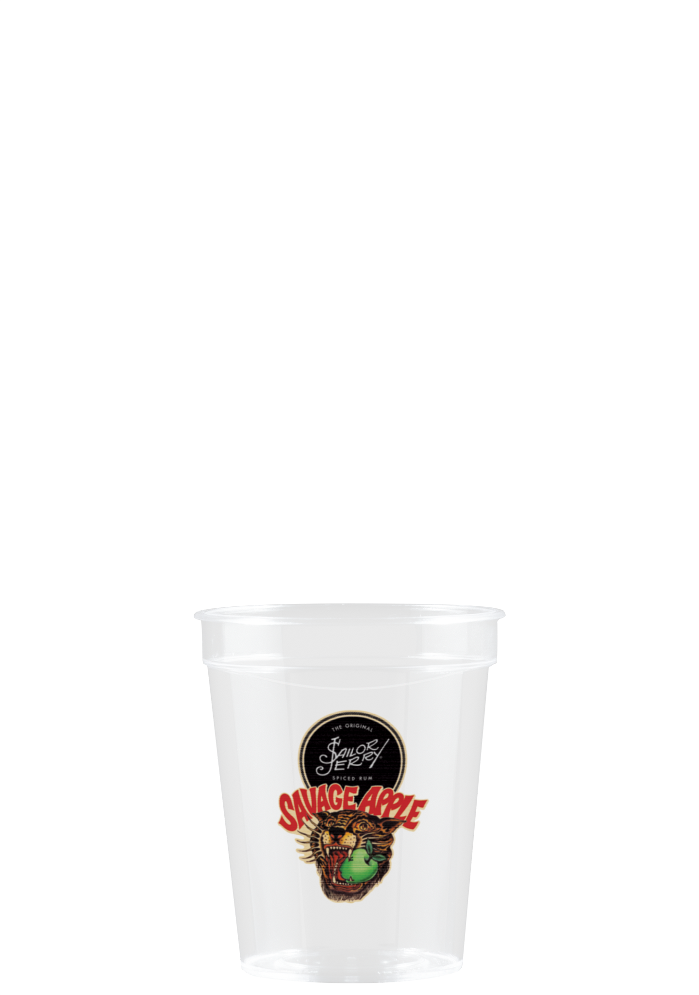 2 oz Hard Plastic Smooth Cup Clear Digital Print 2