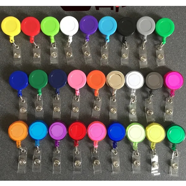 Round Retractable Badge Holders 7