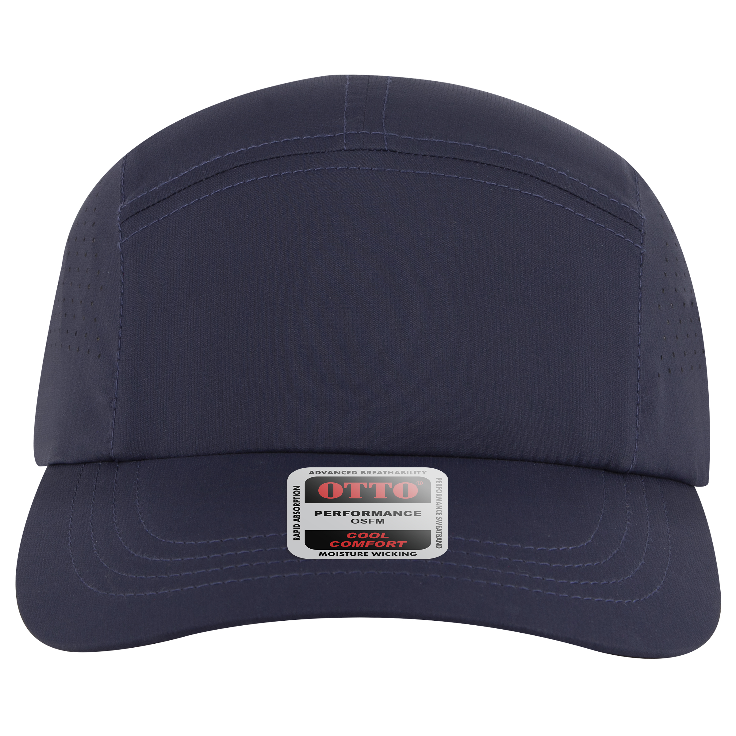OTTO CAP 5 Panel Running Hat w/ Elastic Soft Visor 2