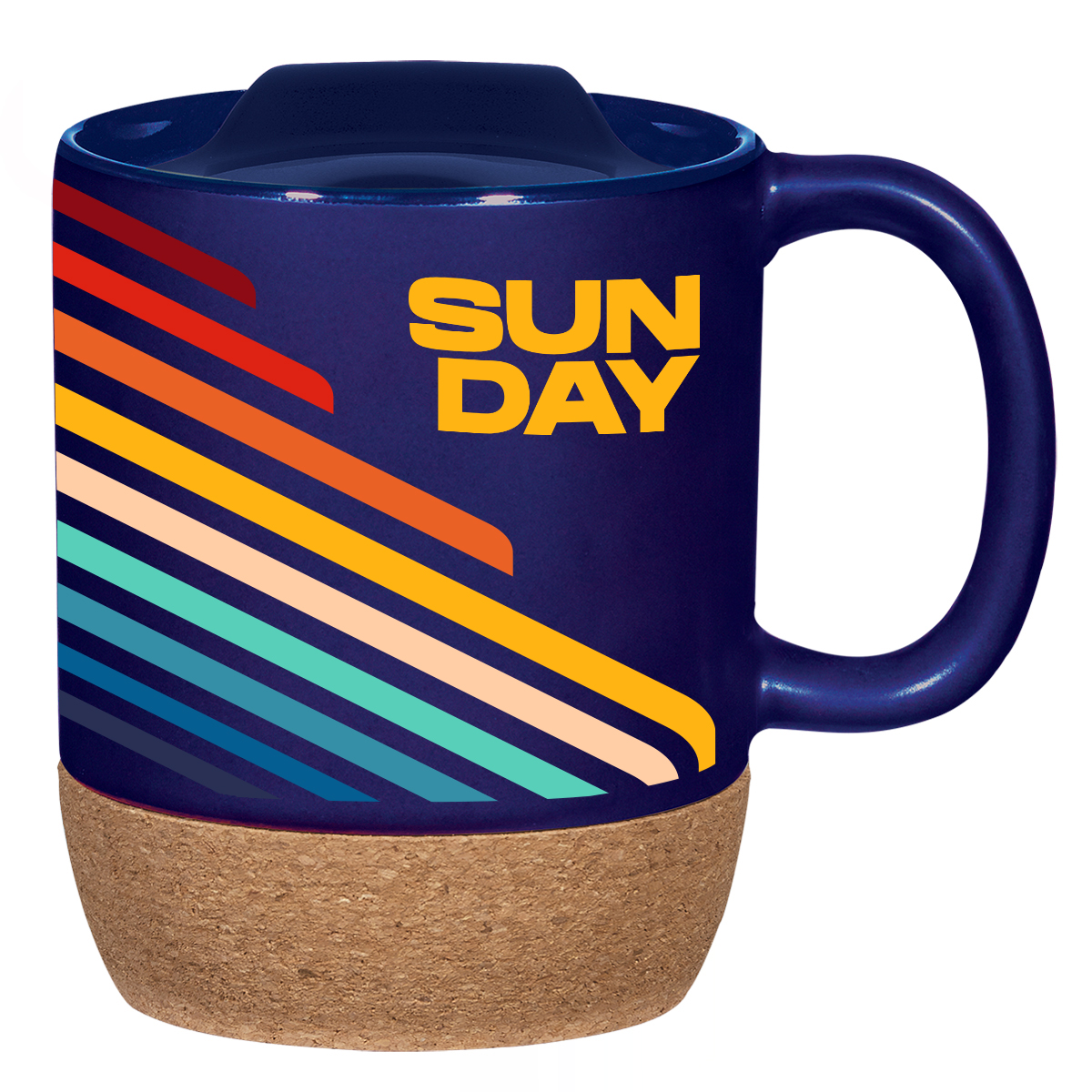 14 Oz. Full Color Cork Base Ceramic Mug 4