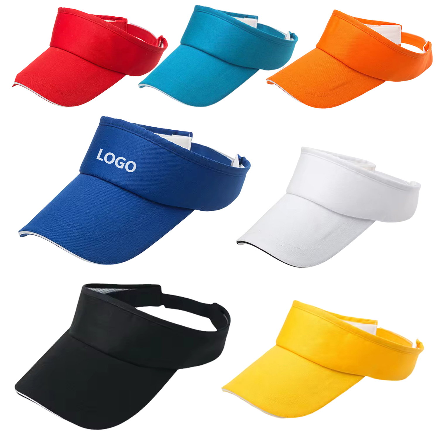 Adjustable Cotton Sun Visor Cap 2