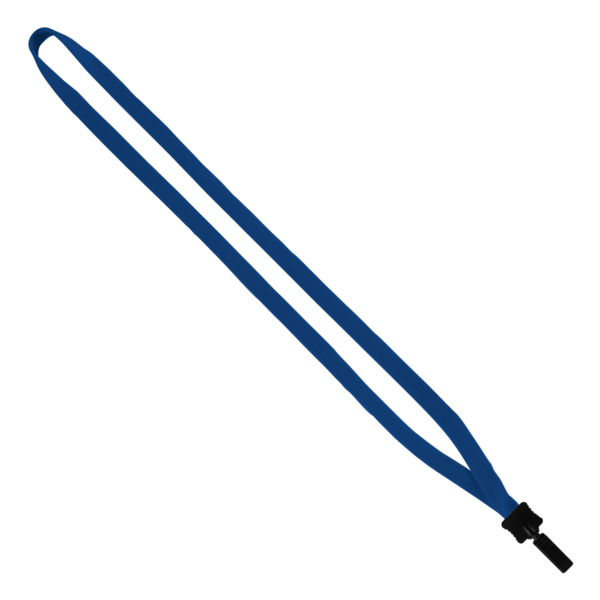 1/2" Cotton Lanyard with Plastic Clamshell & Bulldog Clip 15