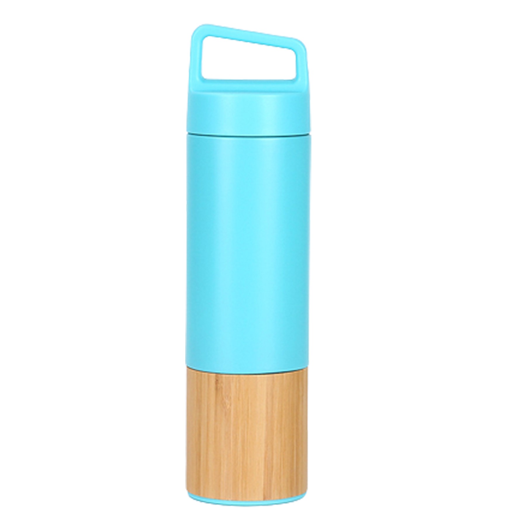 18Oz Bamboo Insulated Bottle With Attached Handle 5