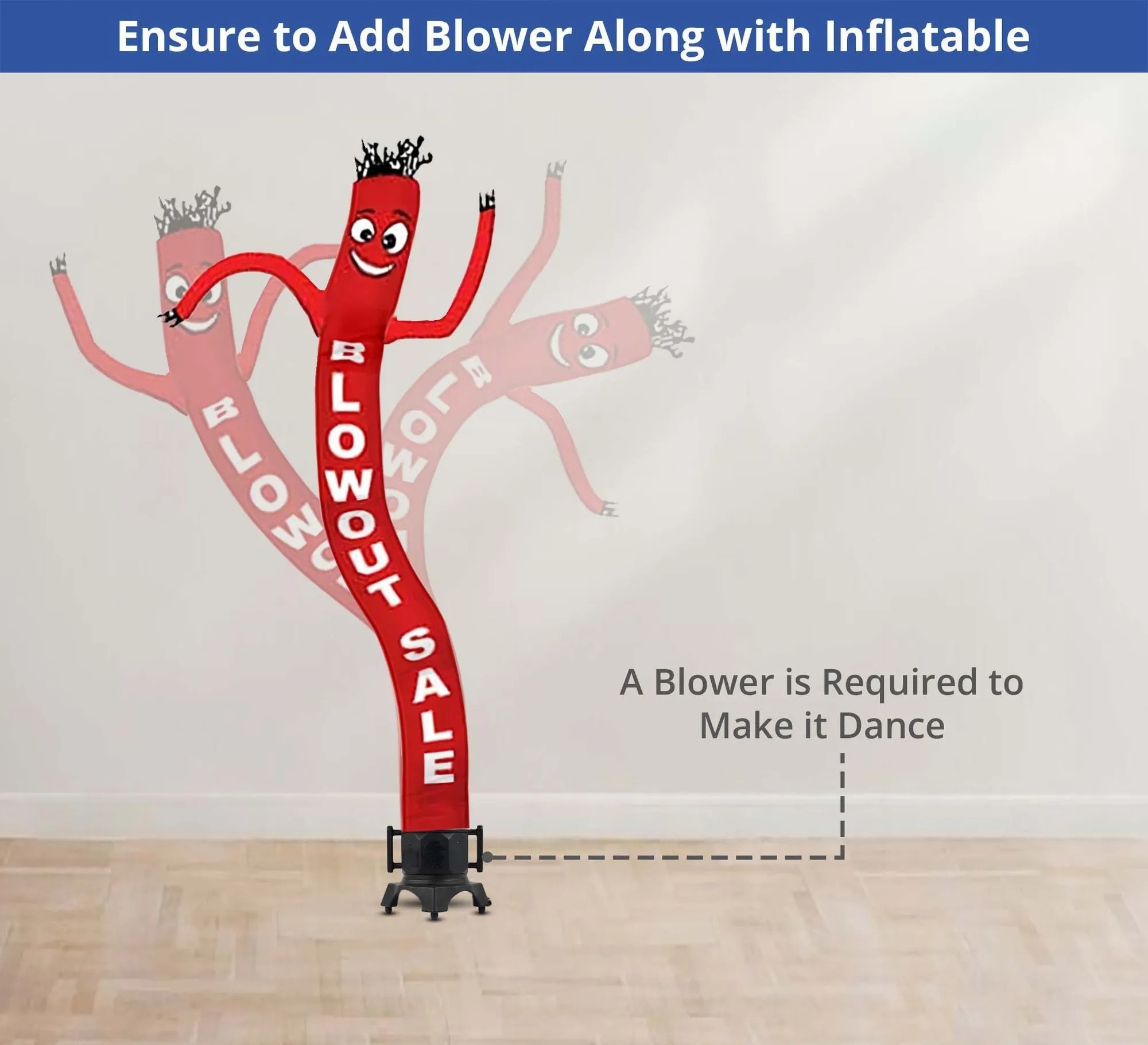 Blowout Sale Inflatable Tube Man with Blower 5