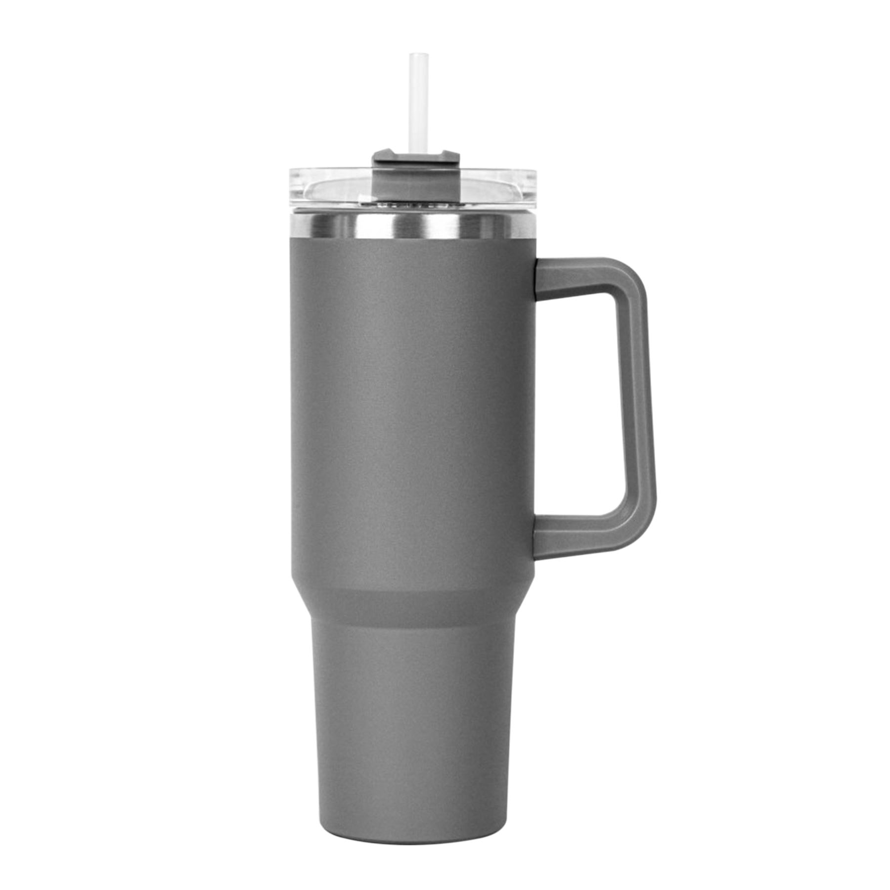 40 OZ. S/S Travel Handle Mug w/ Twist Closure Straw Lid 1