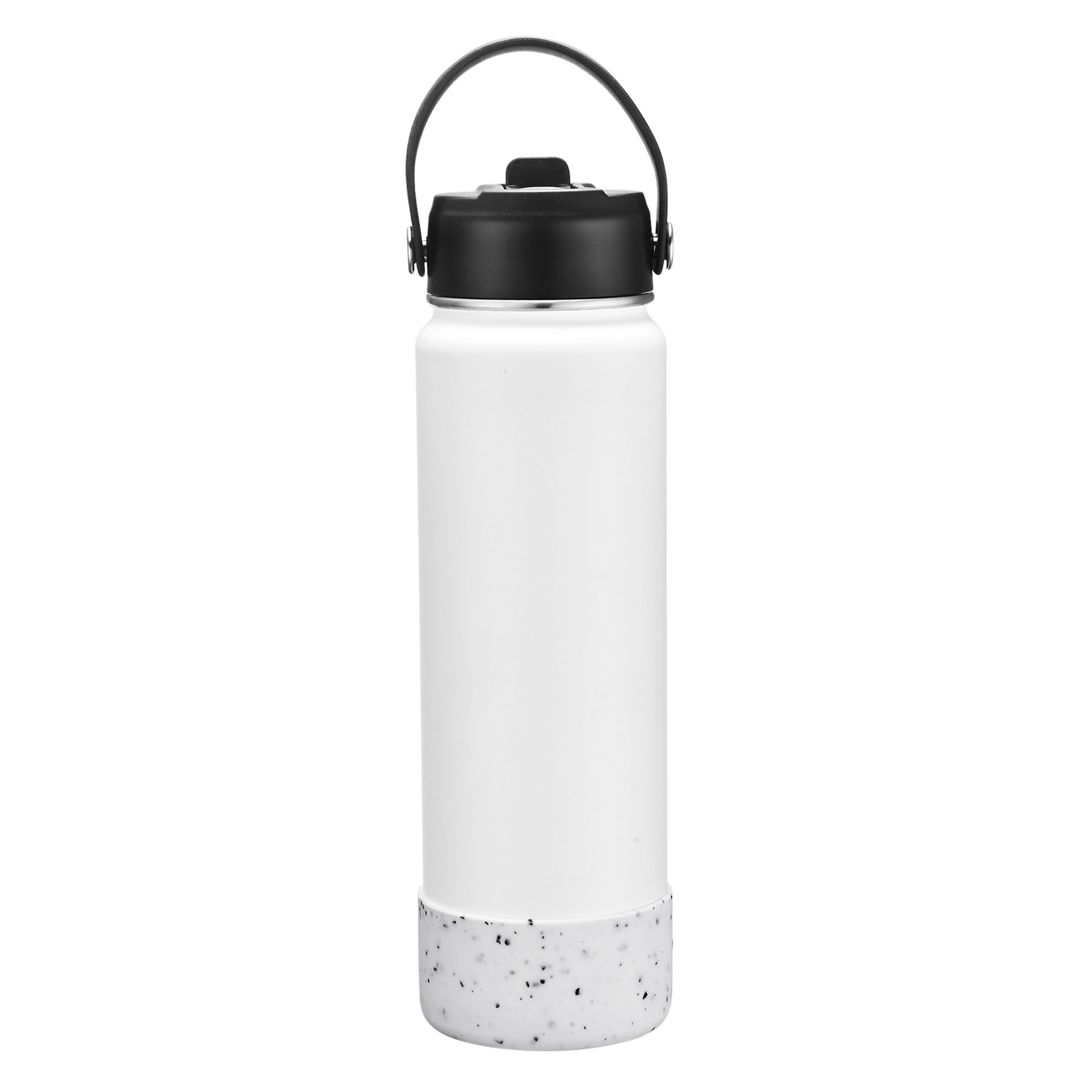 27 OZ. Speckled Design Vacuum Water Bottle w/Spout & Silicone Bottom 9