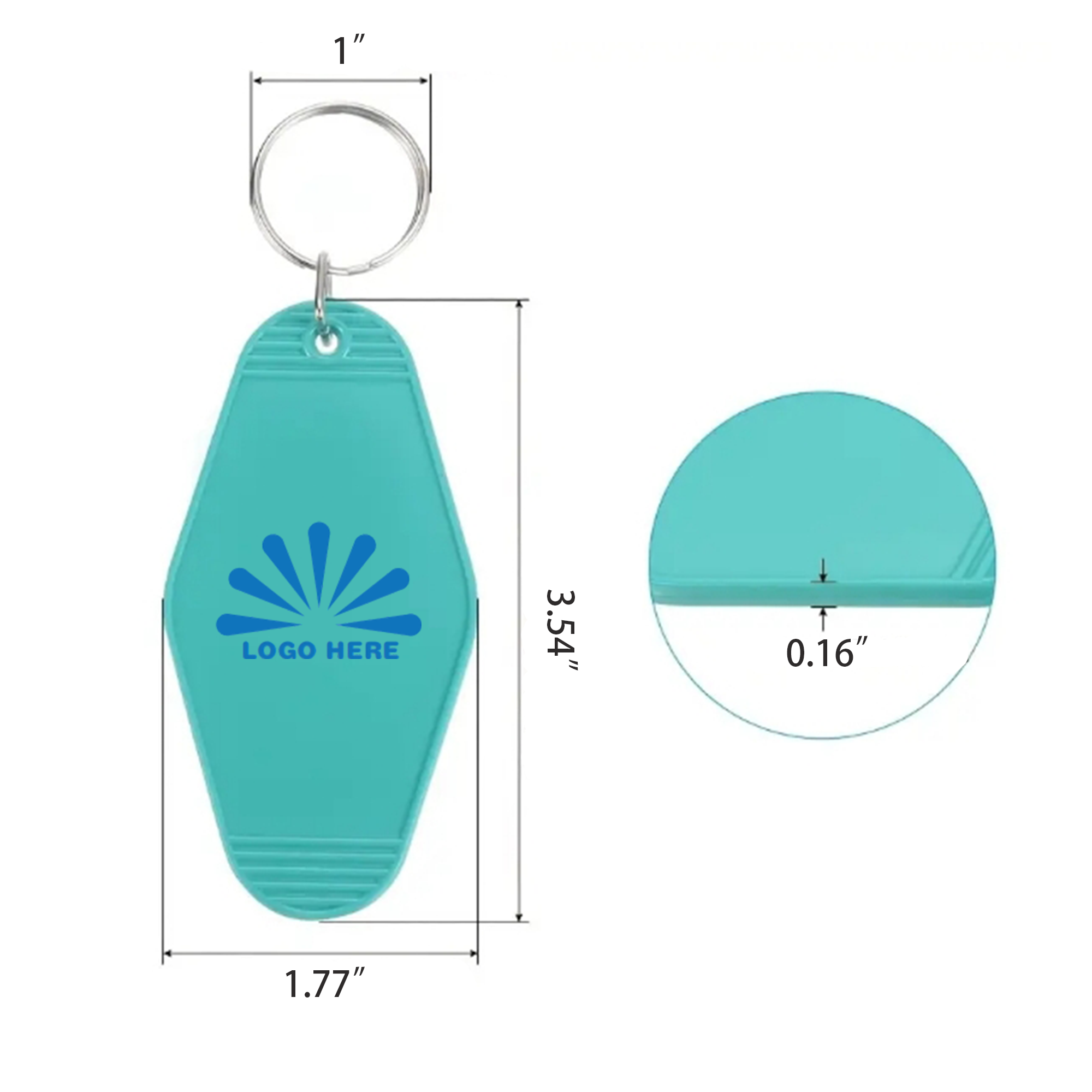 Luggage Tag Hotel Keychain 2