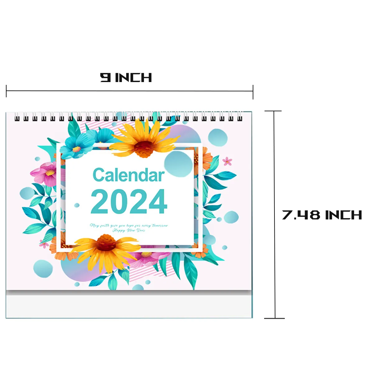 2024 Thickened Fashion Standing Flip Office Desk Calendar 7